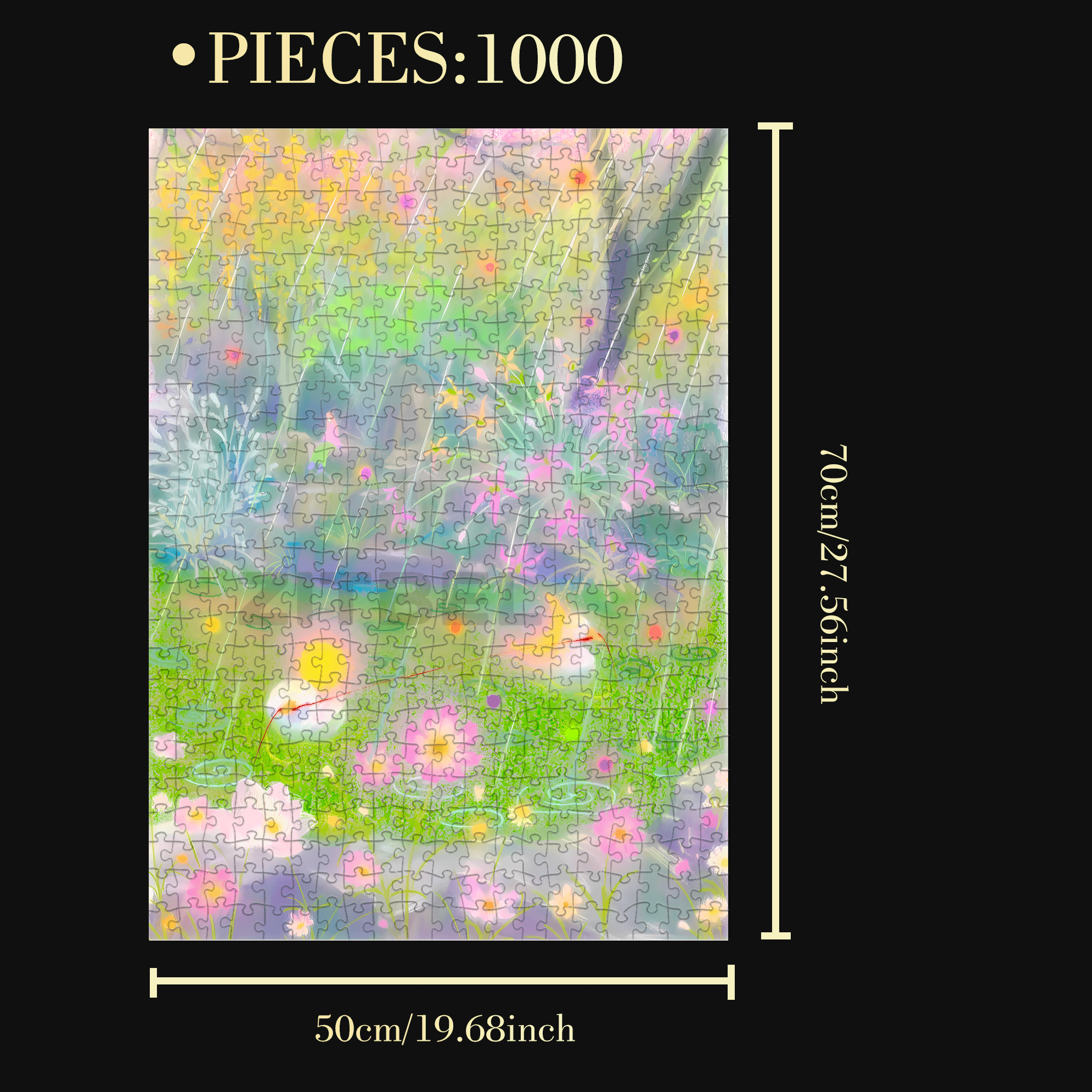 The Call of Plants 6 500pcs/1000pcs Jigsaw Puzzle, Scratch-Resistant, Interactive Family Game & Brain-Boosting DIY Decor, Perfect for Halloween, Christmas & New Year Gifts, Family Puzzle Game