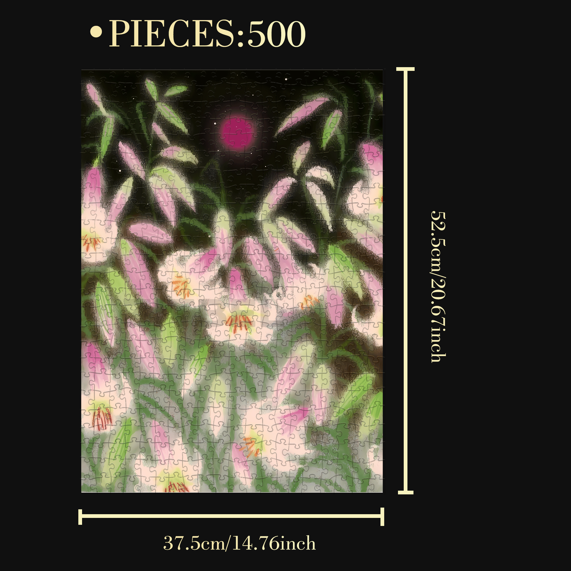 The Call of Plants 500pcs/1000pcs Jigsaw Puzzle, Scratch-Resistant, Interactive Family Game & Brain-Boosting DIY Decor, Perfect for Halloween, Christmas & New Year Gifts, Family Puzzle Game