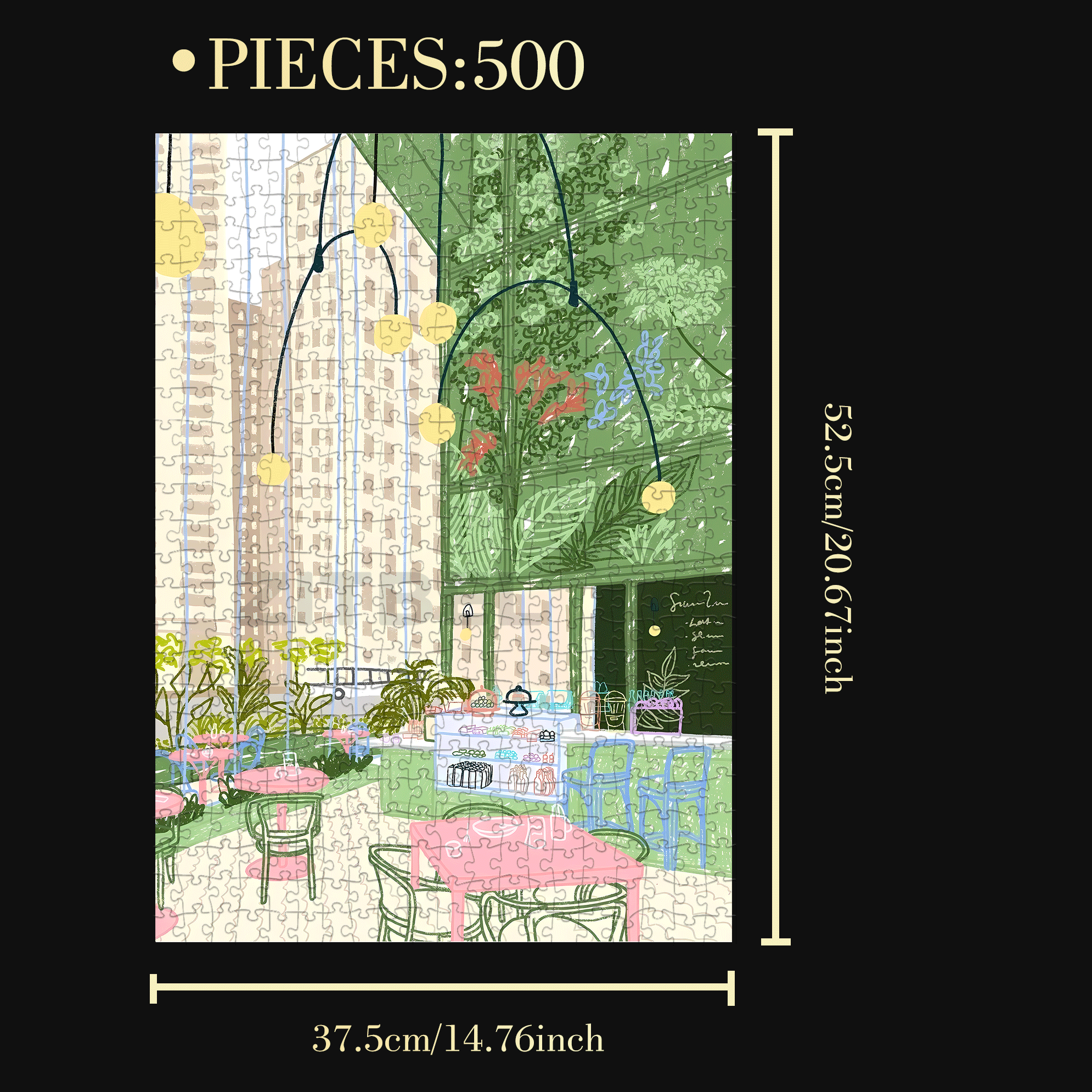 Touchable Slow Life 10 500pcs/1000pcs Jigsaw Puzzle, Scratch-Resistant, Interactive Family Game & Brain-Boosting DIY Decor, Perfect for Halloween, Christmas & New Year Gifts, Family Puzzle Game
