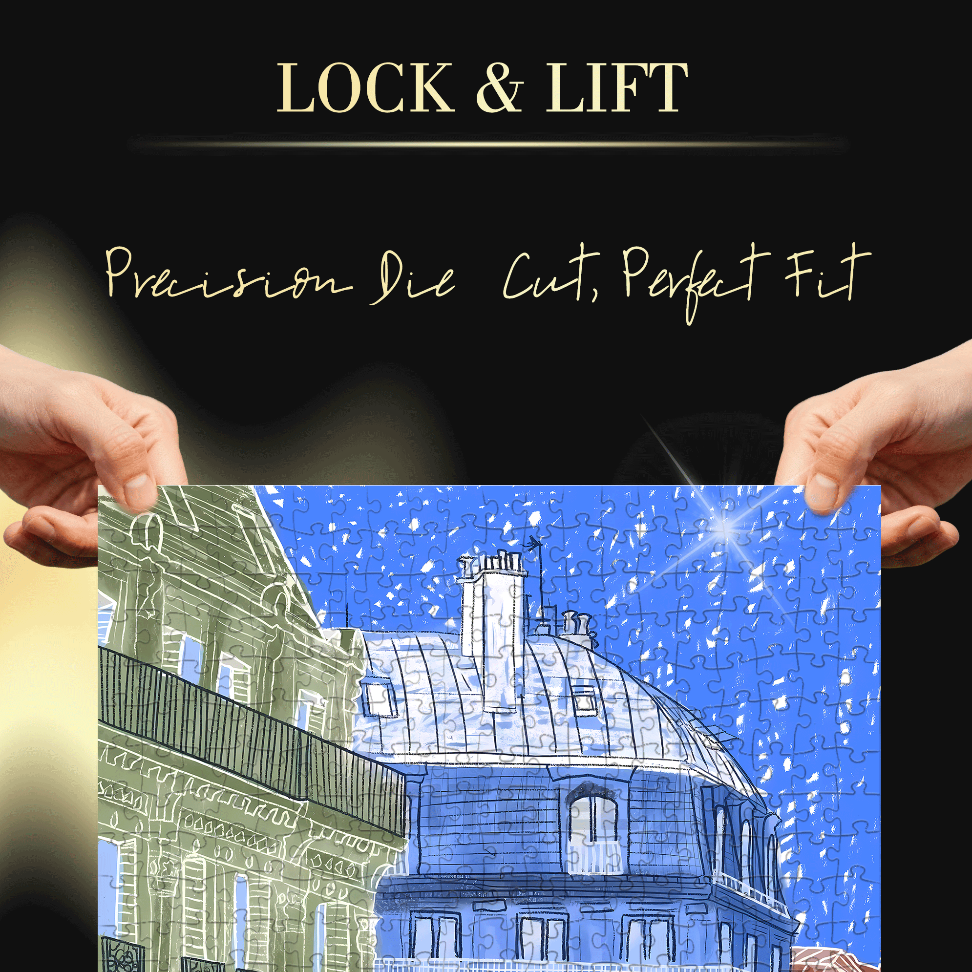 Touchable Slow Life 11 500pcs/1000pcs Jigsaw Puzzle, Scratch-Resistant, Interactive Family Game & Brain-Boosting DIY Decor, Perfect for Halloween, Christmas & New Year Gifts, Family Puzzle Game