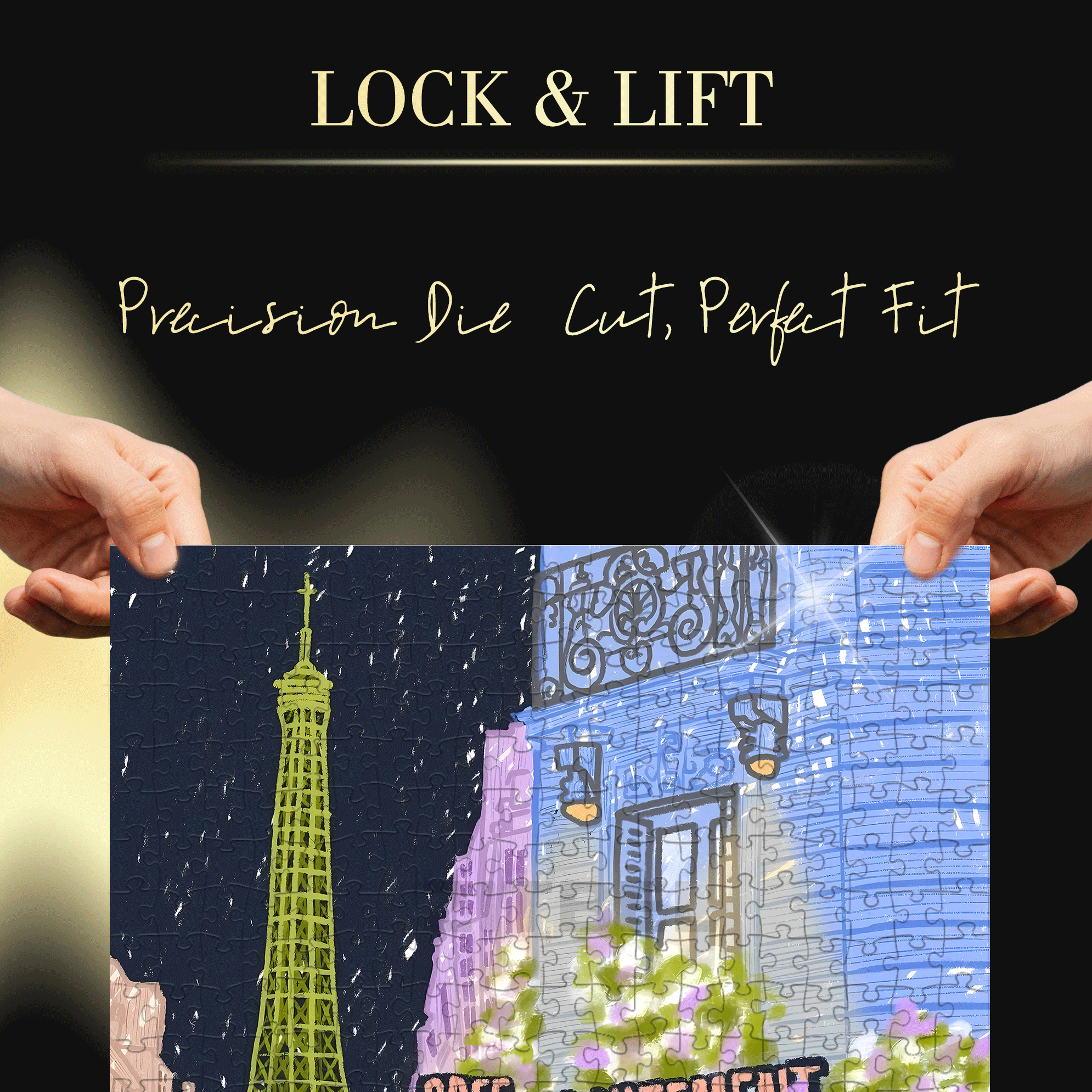 Touchable Slow Life 12 500pcs/1000pcs Jigsaw Puzzle, Scratch-Resistant, Interactive Family Game & Brain-Boosting DIY Decor, Perfect for Halloween, Christmas & New Year Gifts, Family Puzzle Game