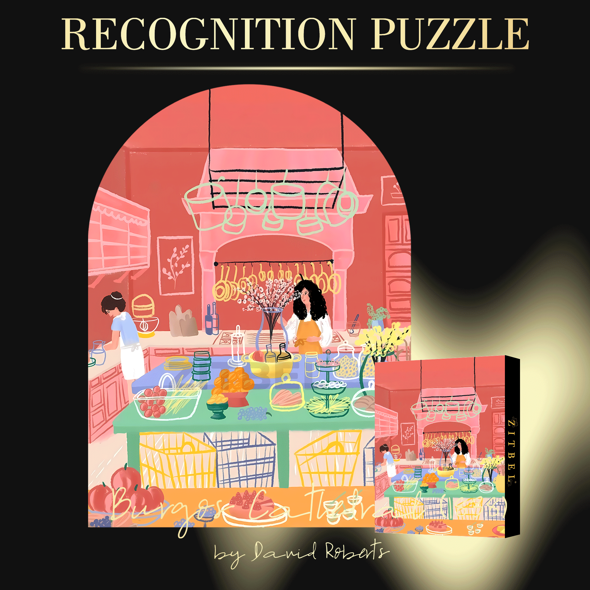 Touchable Slow Life 6 500pcs/1000pcs Jigsaw Puzzle, Scratch-Resistant, Interactive Family Game & Brain-Boosting DIY Decor, Perfect for Halloween, Christmas & New Year Gifts, Family Puzzle Game