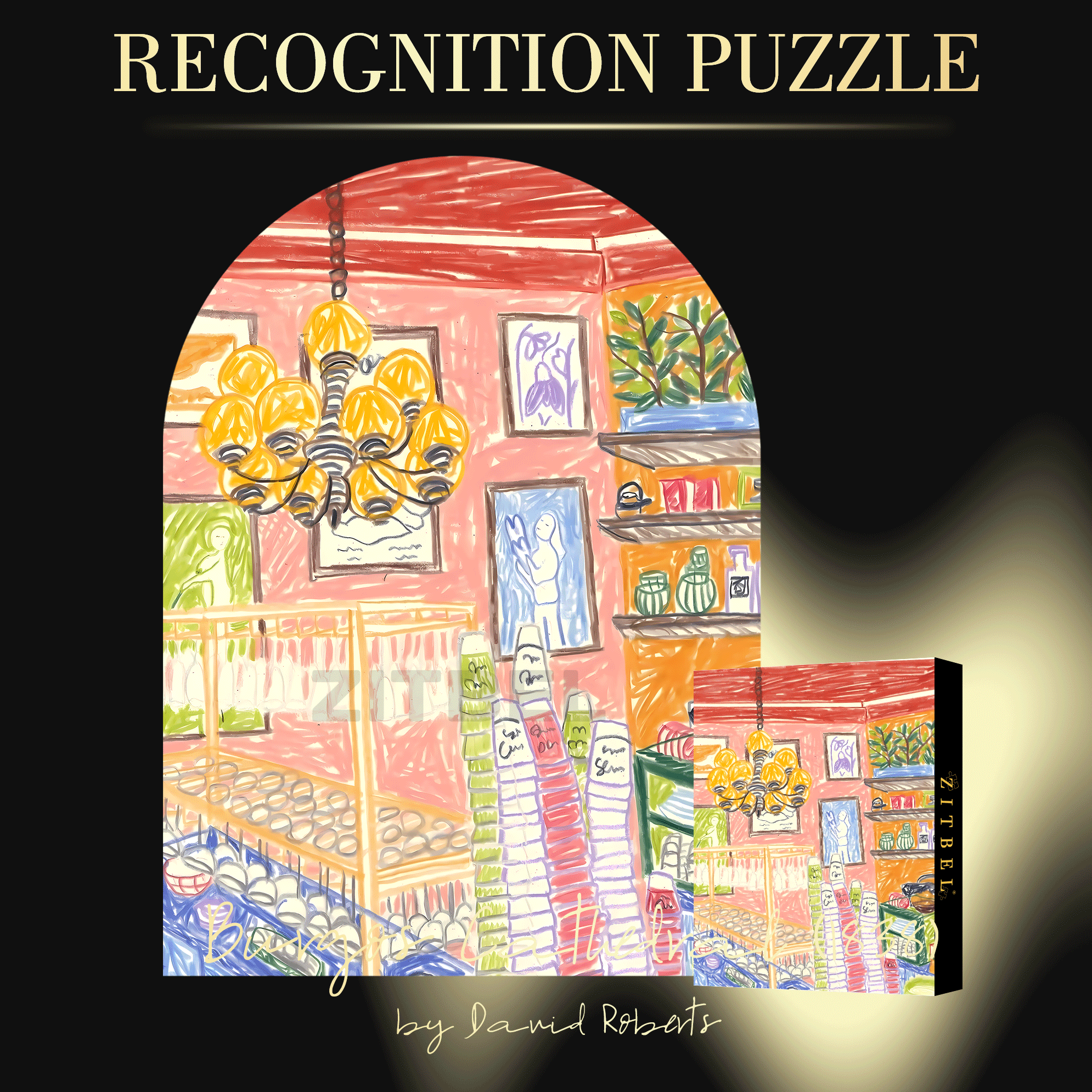 Touchable Slow Life 7 500pcs/1000pcs Jigsaw Puzzle, Scratch-Resistant, Interactive Family Game & Brain-Boosting DIY Decor, Perfect for Halloween, Christmas & New Year Gifts, Family Puzzle Game