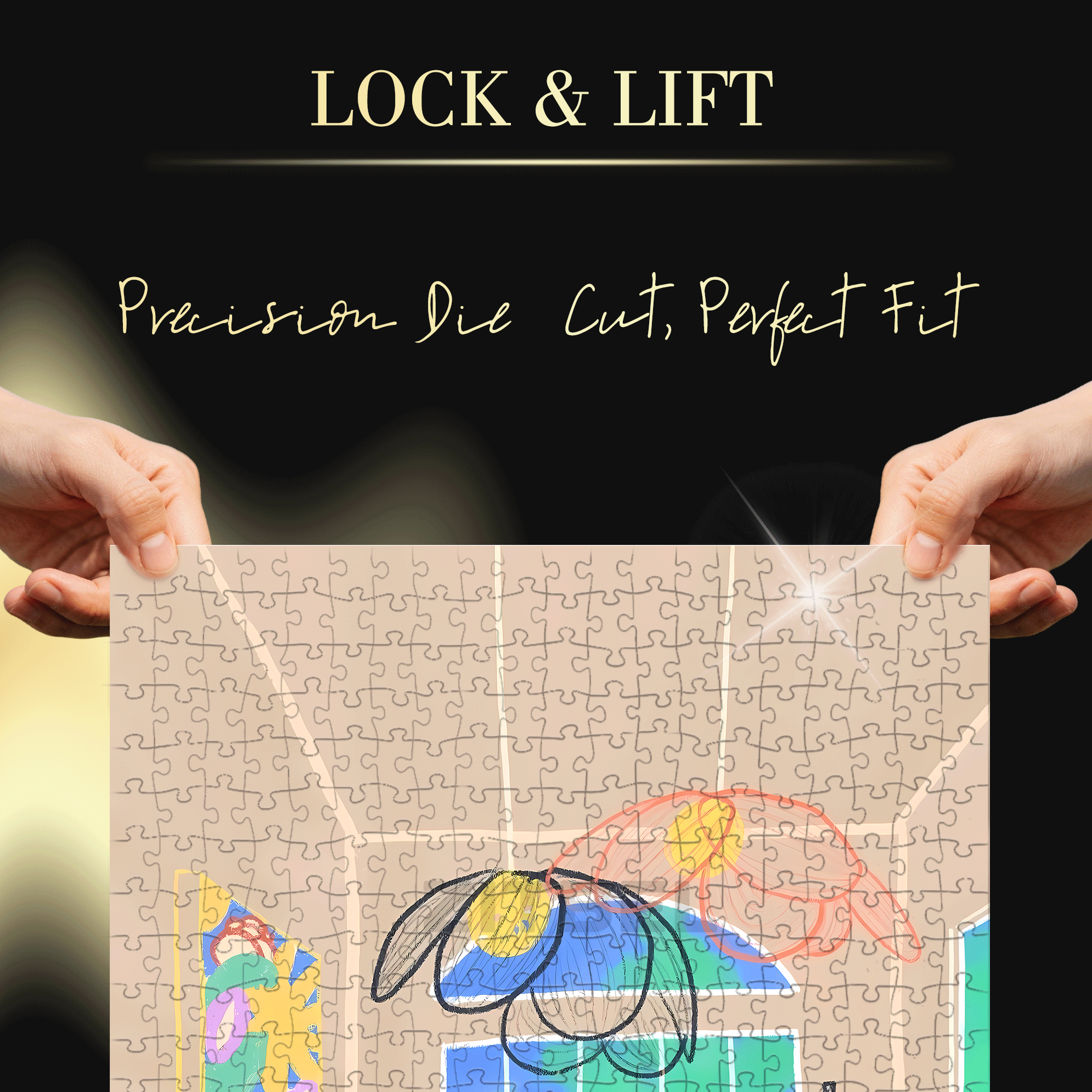 Touchable Slow Life 8 500pcs/1000pcs Jigsaw Puzzle, Scratch-Resistant, Interactive Family Game & Brain-Boosting DIY Decor, Perfect for Halloween, Christmas & New Year Gifts, Family Puzzle Game