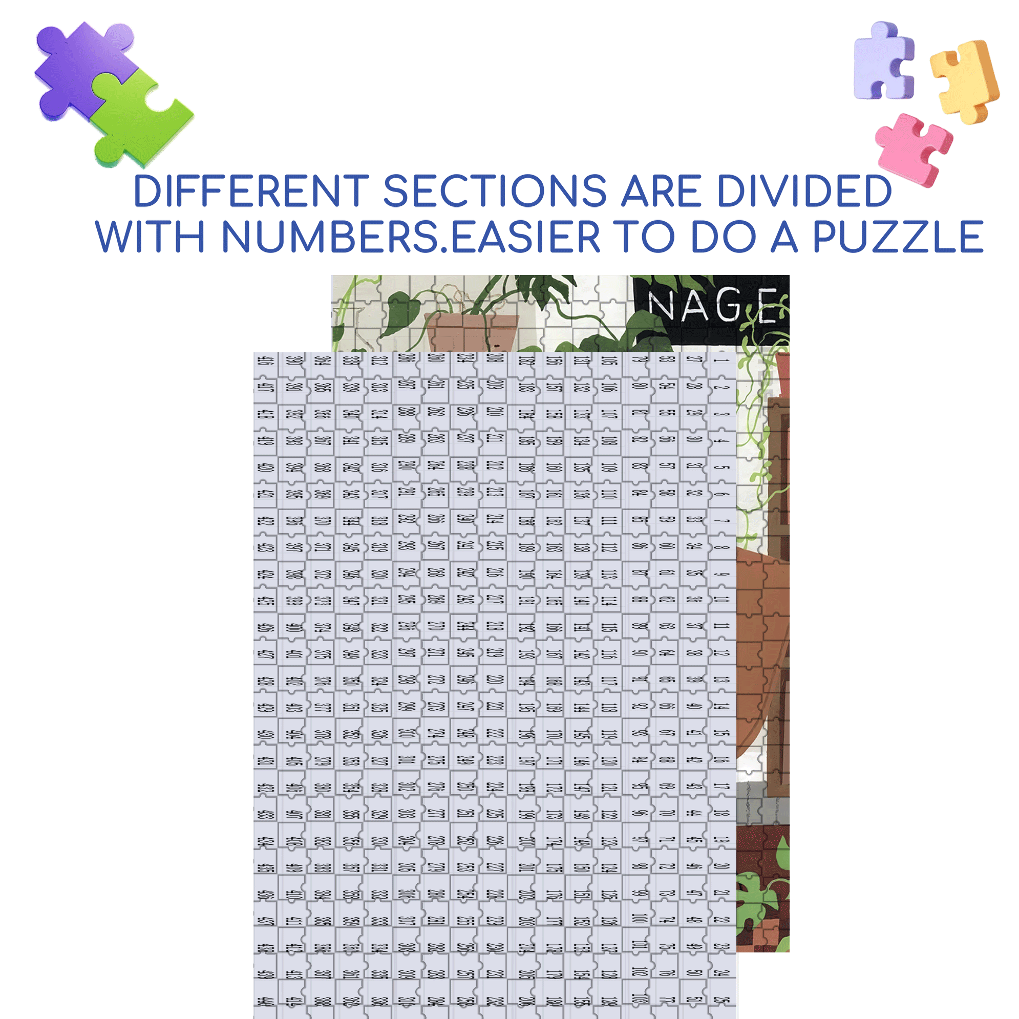 Curly Haired Friend 500pcs/1000pcs Jigsaw Puzzle, Scratch-Resistant, Interactive Family Game & Brain-Boosting DIY Decor, Perfect for Halloween, Christmas & New Year Gifts, Family Puzzle Game