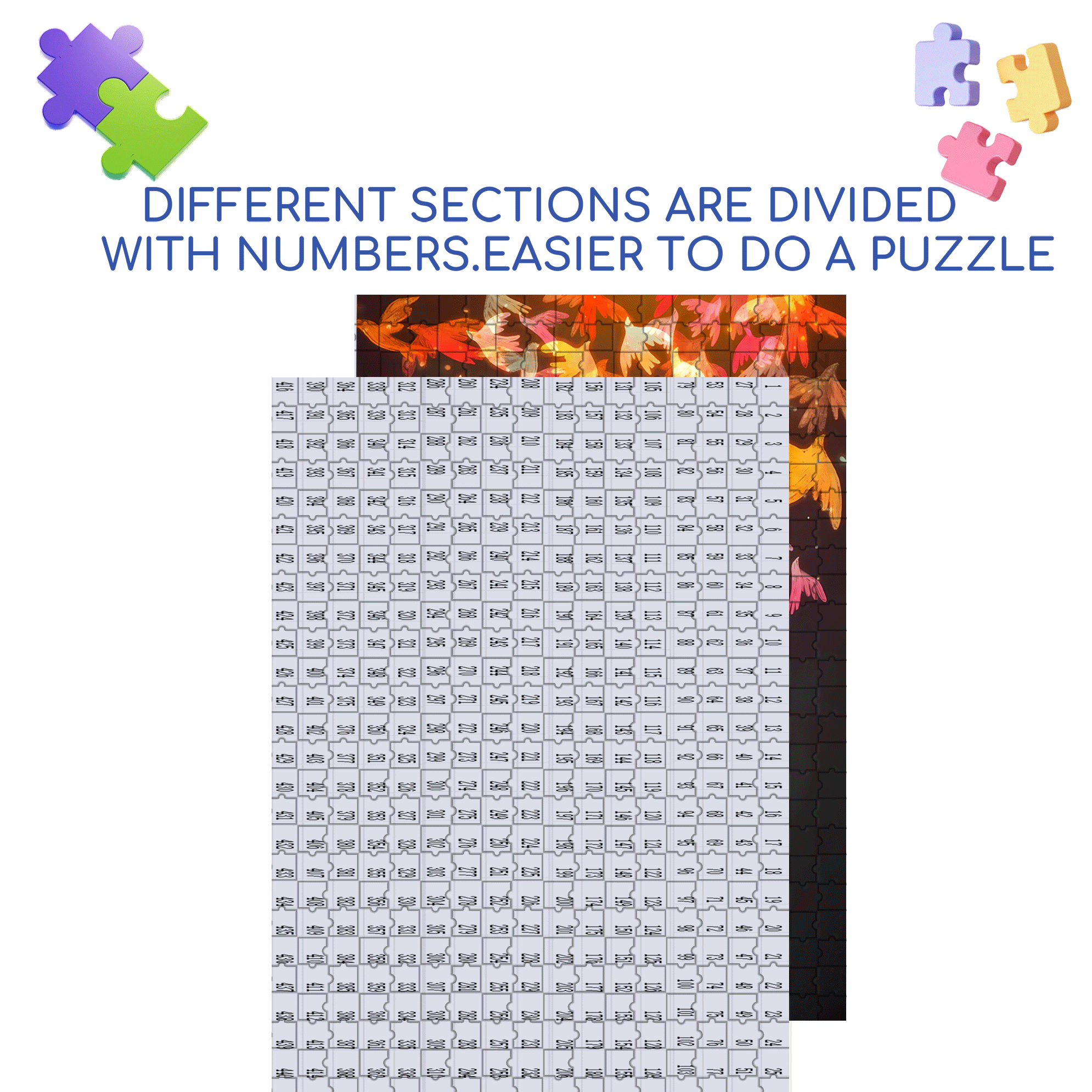 Inspiration Fragments 4 500pcs/1000pcs Jigsaw Puzzle, Scratch-Resistant, Interactive Family Game & Brain-Boosting DIY Decor, Perfect for Halloween, Christmas & New Year Gifts, Family Puzzle Game