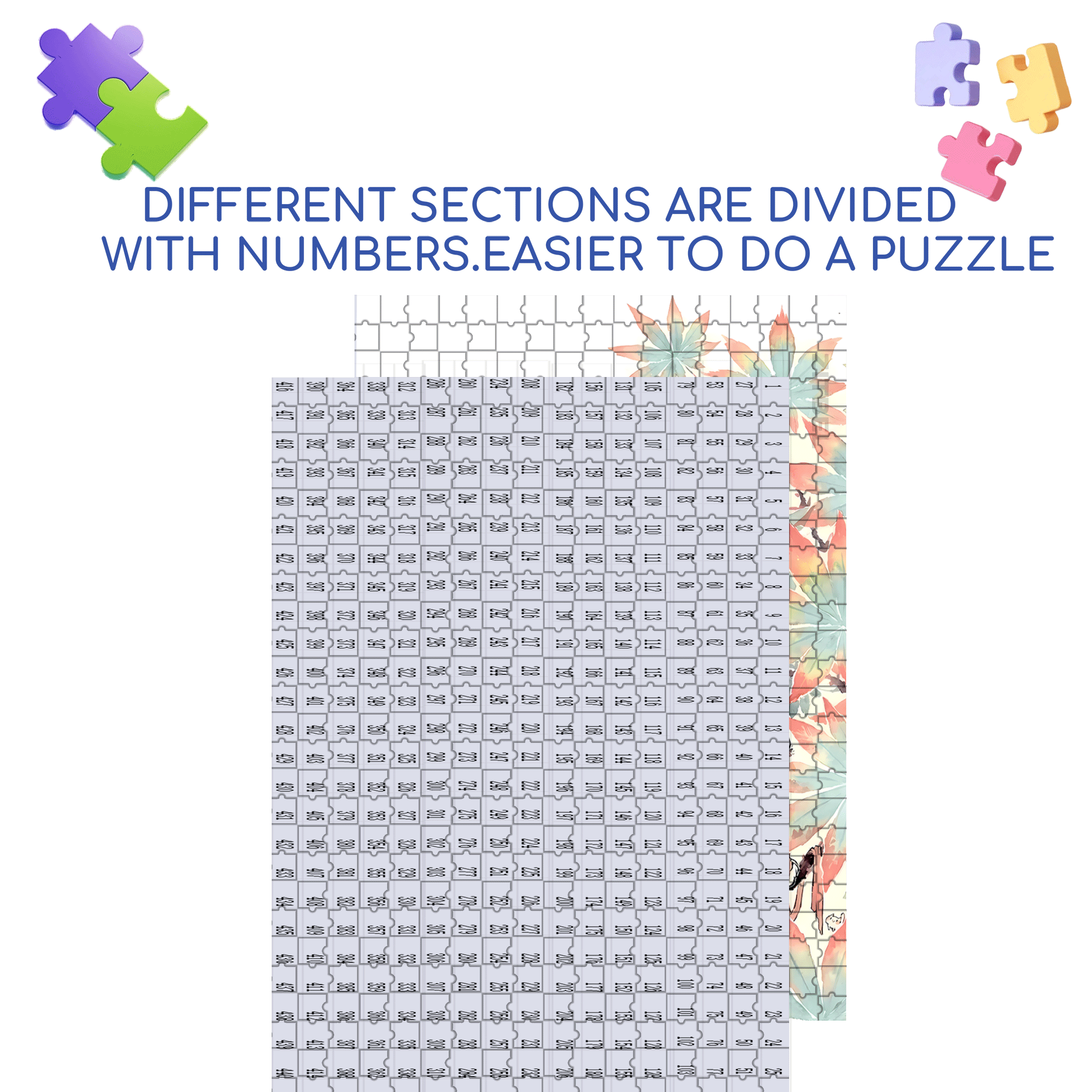 Maple 500pcs/1000pcs Jigsaw Puzzle, Scratch-Resistant, Interactive Family Game & Brain-Boosting DIY Decor, Perfect for Halloween, Christmas & New Year Gifts, Family Puzzle Game