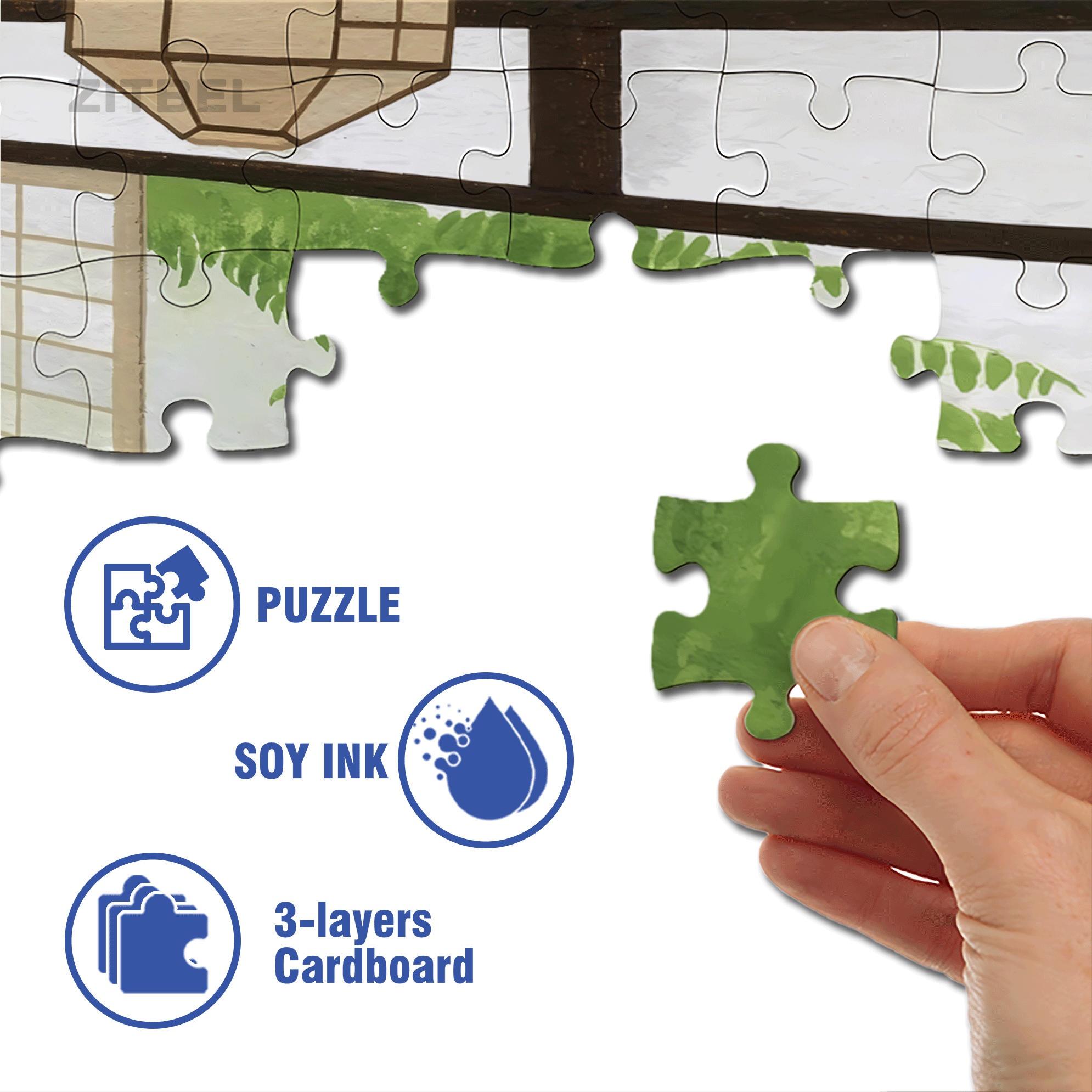 Minimalist Home 2 500pcs/1000pcs Jigsaw Puzzle, Scratch-Resistant, Interactive Family Game & Brain-Boosting DIY Decor, Perfect for Halloween, Christmas & New Year Gifts, Family Puzzle Game
