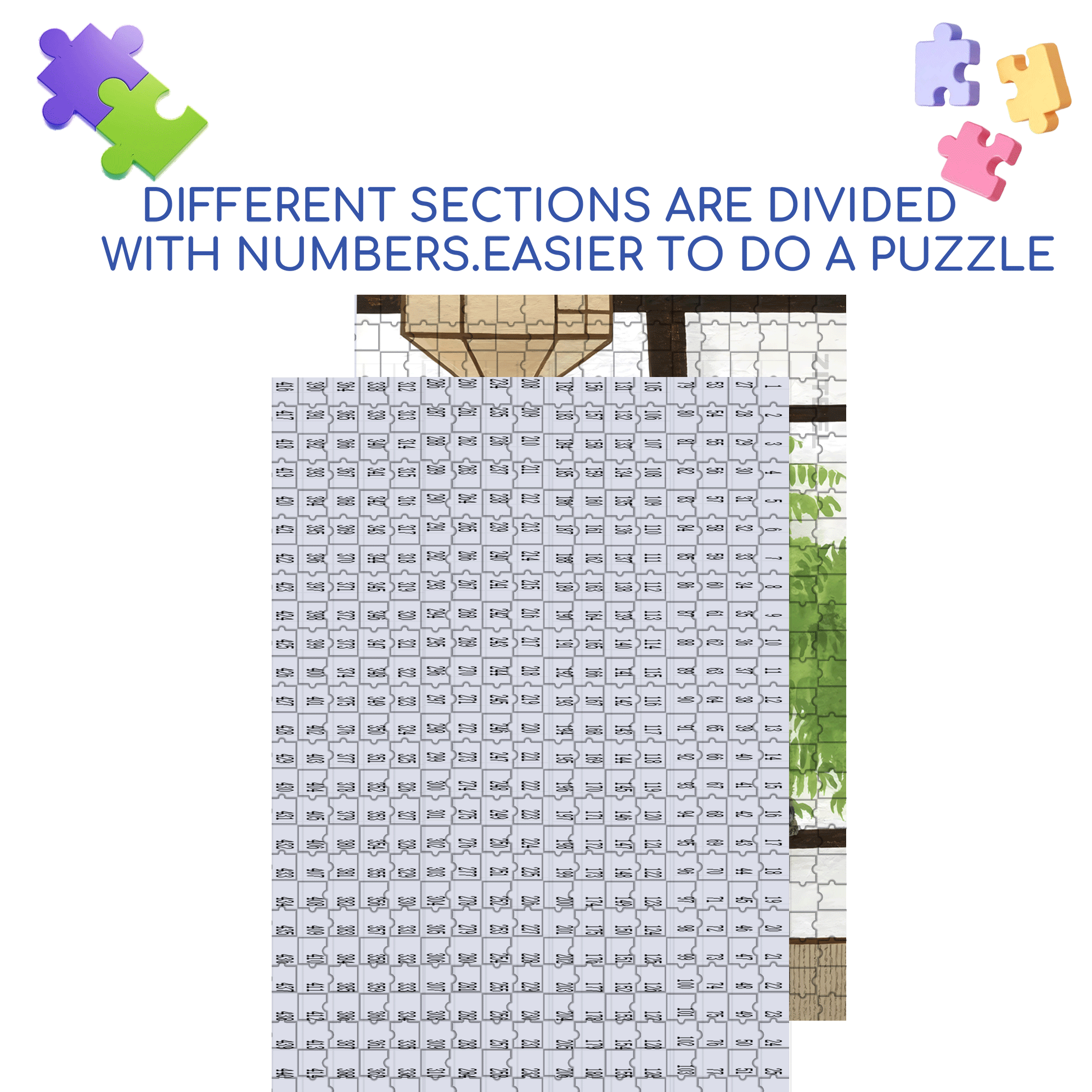 Minimalist Home 2 500pcs/1000pcs Jigsaw Puzzle, Scratch-Resistant, Interactive Family Game & Brain-Boosting DIY Decor, Perfect for Halloween, Christmas & New Year Gifts, Family Puzzle Game