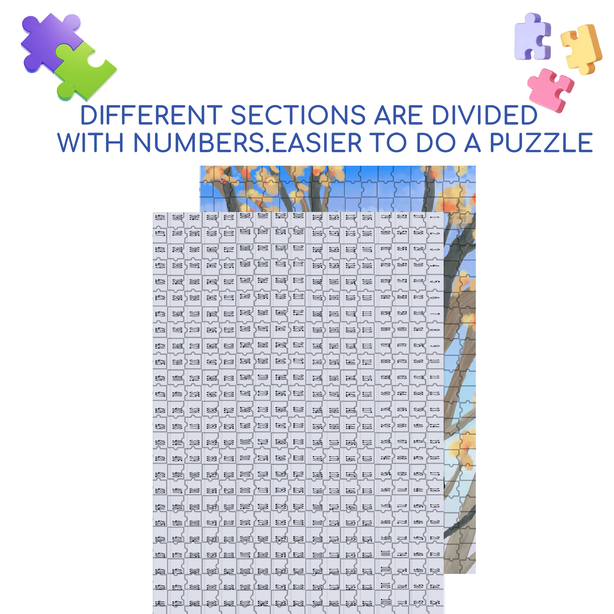 Mischievous Child 500pcs/1000pcs Jigsaw Puzzle, Scratch-Resistant, Interactive Family Game & Brain-Boosting DIY Decor, Perfect for Halloween, Christmas & New Year Gifts, Family Puzzle Game
