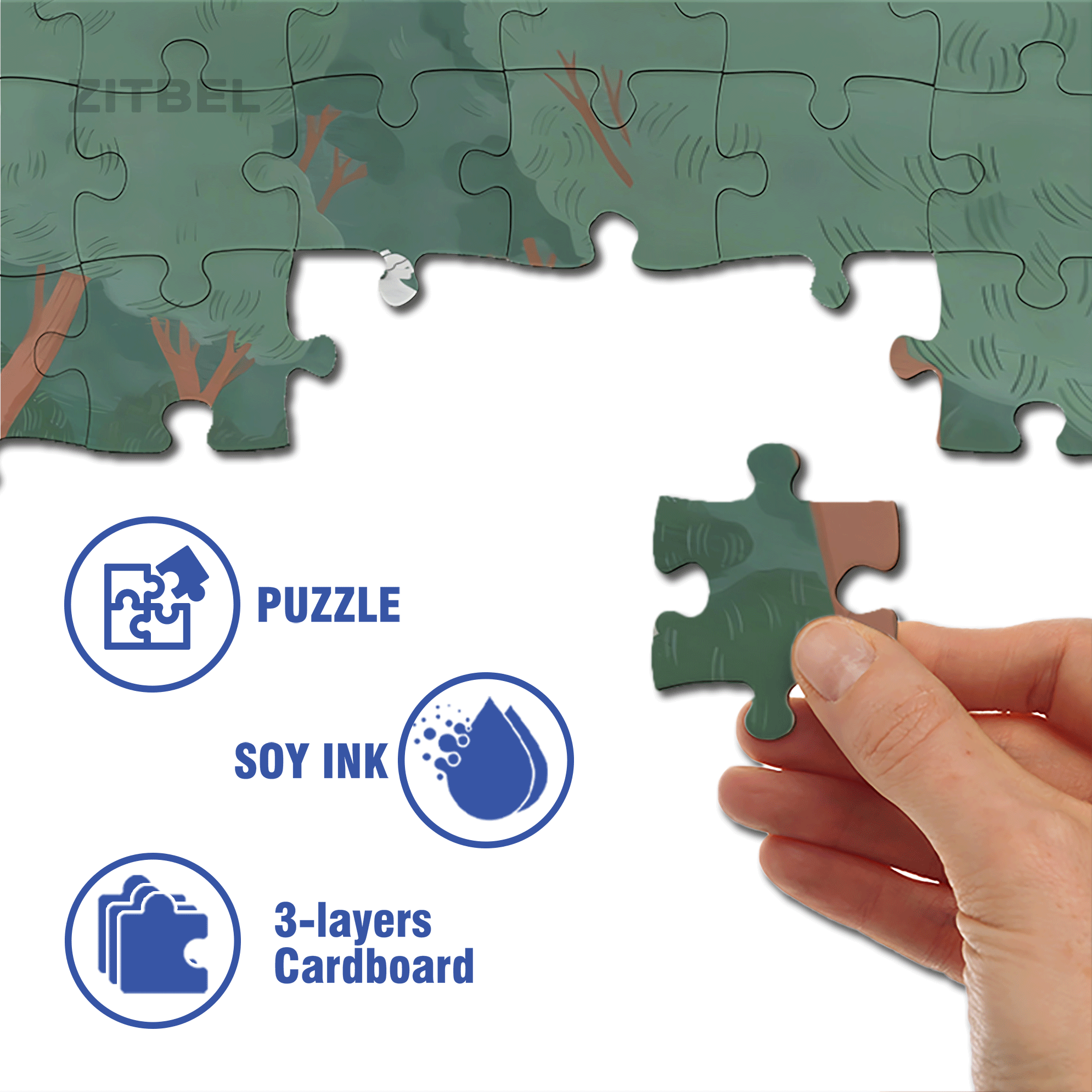 Obey The Inner Voice 10 500pcs/1000pcs Jigsaw Puzzle, Scratch-Resistant, Interactive Family Game & Brain-Boosting DIY Decor, Perfect for Halloween, Christmas & New Year Gifts, Family Puzzle Game