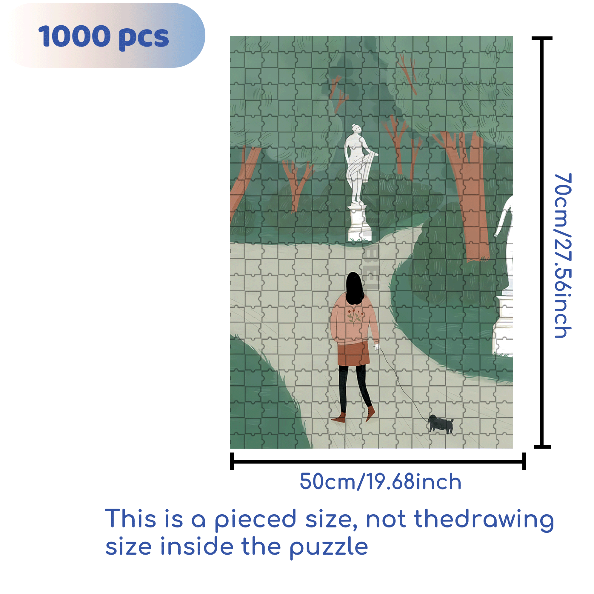 Obey The Inner Voice 10 500pcs/1000pcs Jigsaw Puzzle, Scratch-Resistant, Interactive Family Game & Brain-Boosting DIY Decor, Perfect for Halloween, Christmas & New Year Gifts, Family Puzzle Game