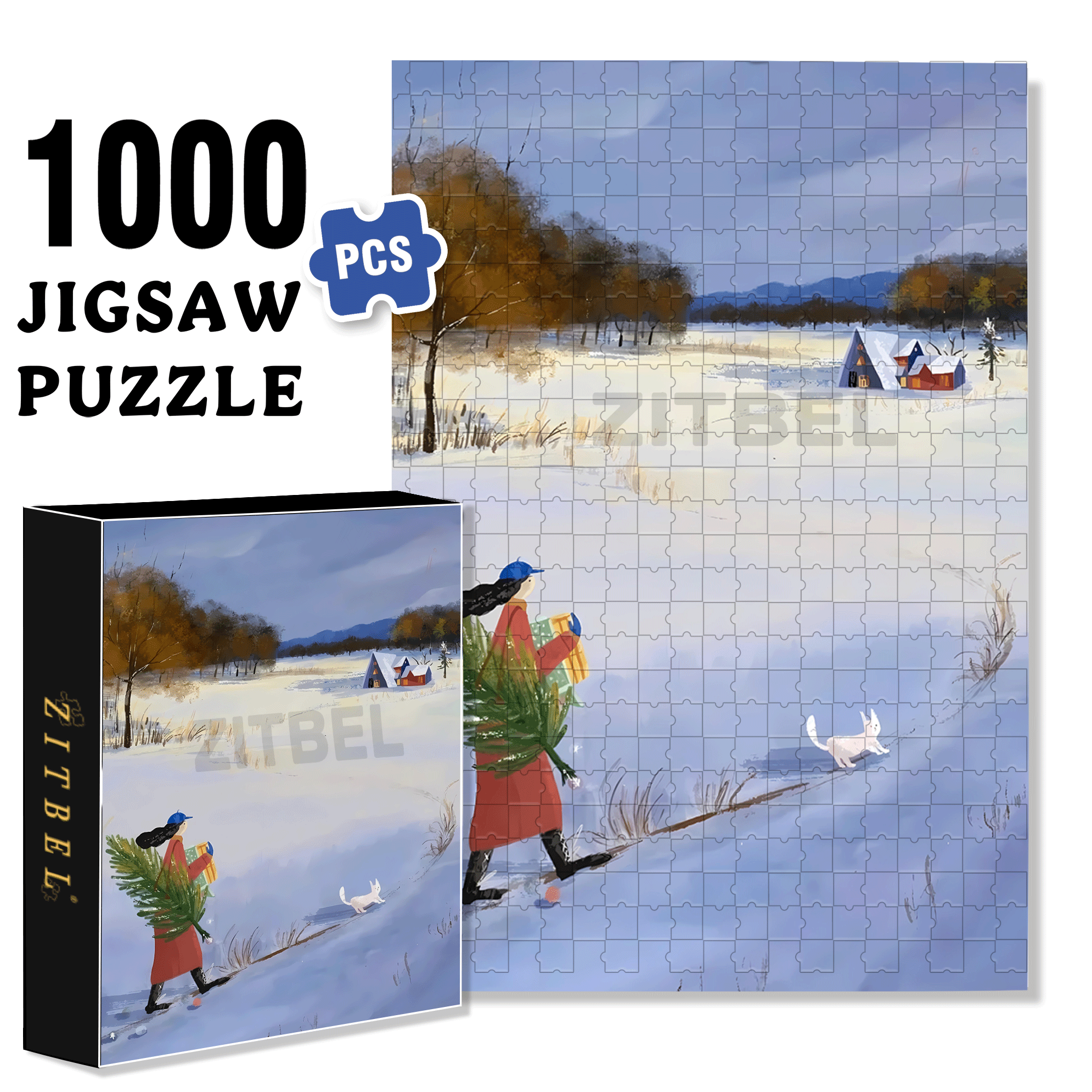 Obey The Inner Voice 11 500pcs/1000pcs Jigsaw Puzzle, Scratch-Resistant, Interactive Family Game & Brain-Boosting DIY Decor, Perfect for Halloween, Christmas & New Year Gifts, Family Puzzle Game