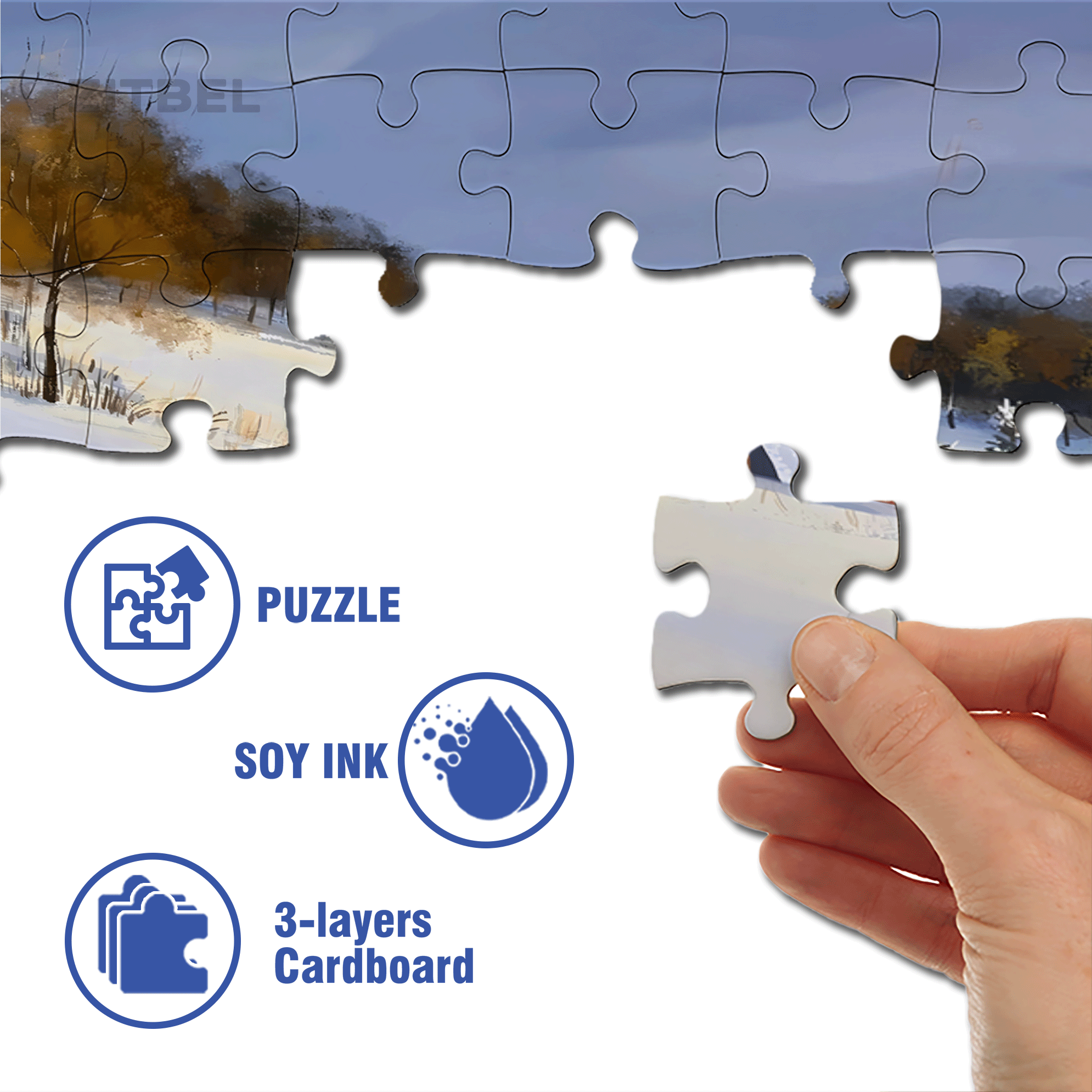 Obey The Inner Voice 11 500pcs/1000pcs Jigsaw Puzzle, Scratch-Resistant, Interactive Family Game & Brain-Boosting DIY Decor, Perfect for Halloween, Christmas & New Year Gifts, Family Puzzle Game