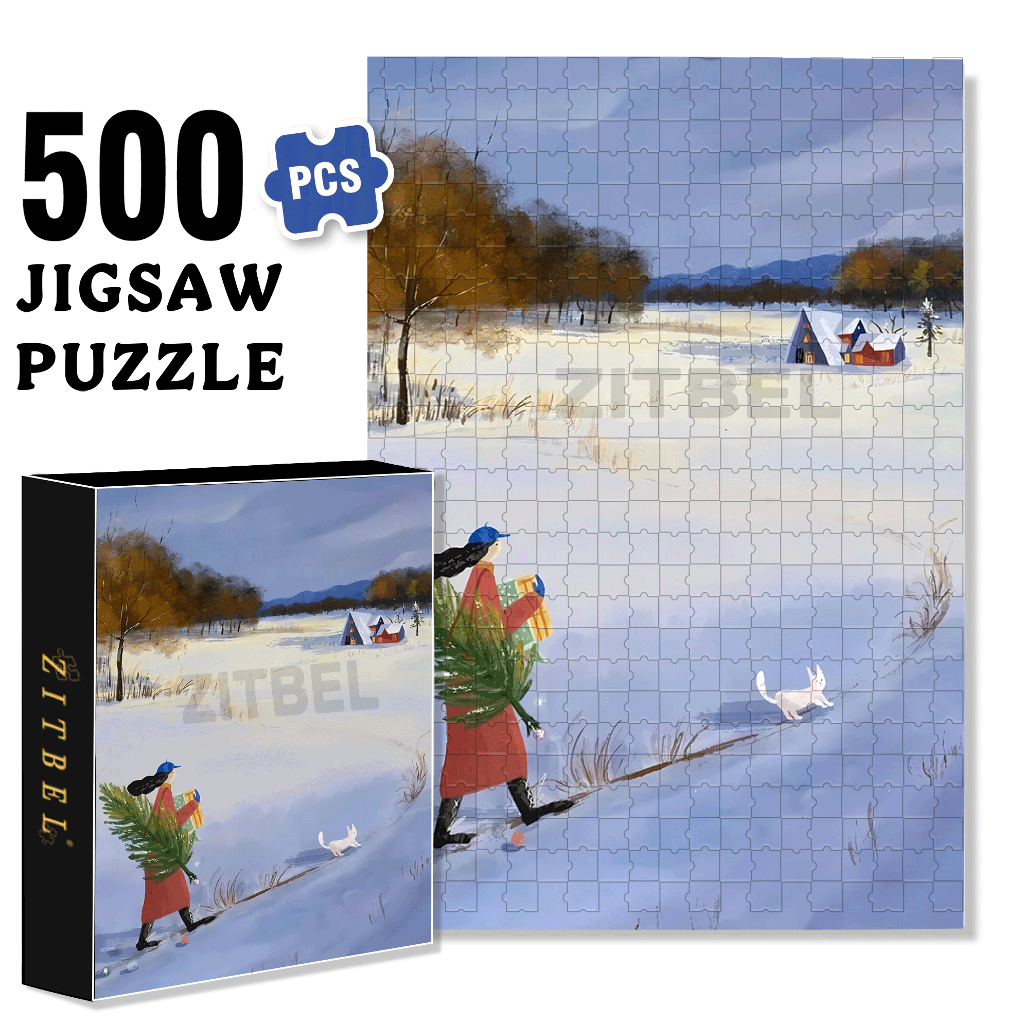 Obey The Inner Voice 11 500pcs/1000pcs Jigsaw Puzzle, Scratch-Resistant, Interactive Family Game & Brain-Boosting DIY Decor, Perfect for Halloween, Christmas & New Year Gifts, Family Puzzle Game