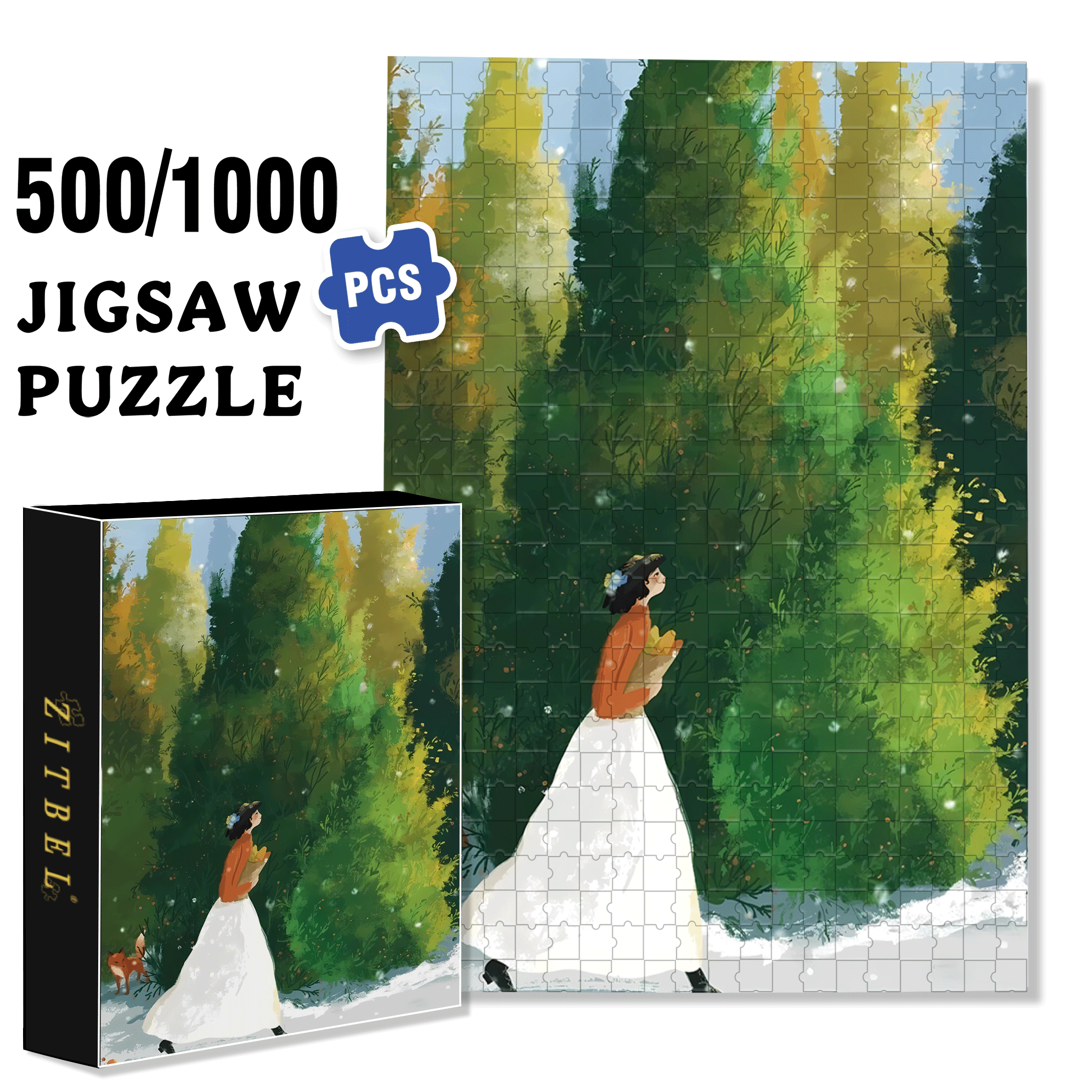 Obey The Inner Voice 13 500pcs/1000pcs Jigsaw Puzzle, Scratch-Resistant, Interactive Family Game & Brain-Boosting DIY Decor, Perfect for Halloween, Christmas & New Year Gifts, Family Puzzle Game