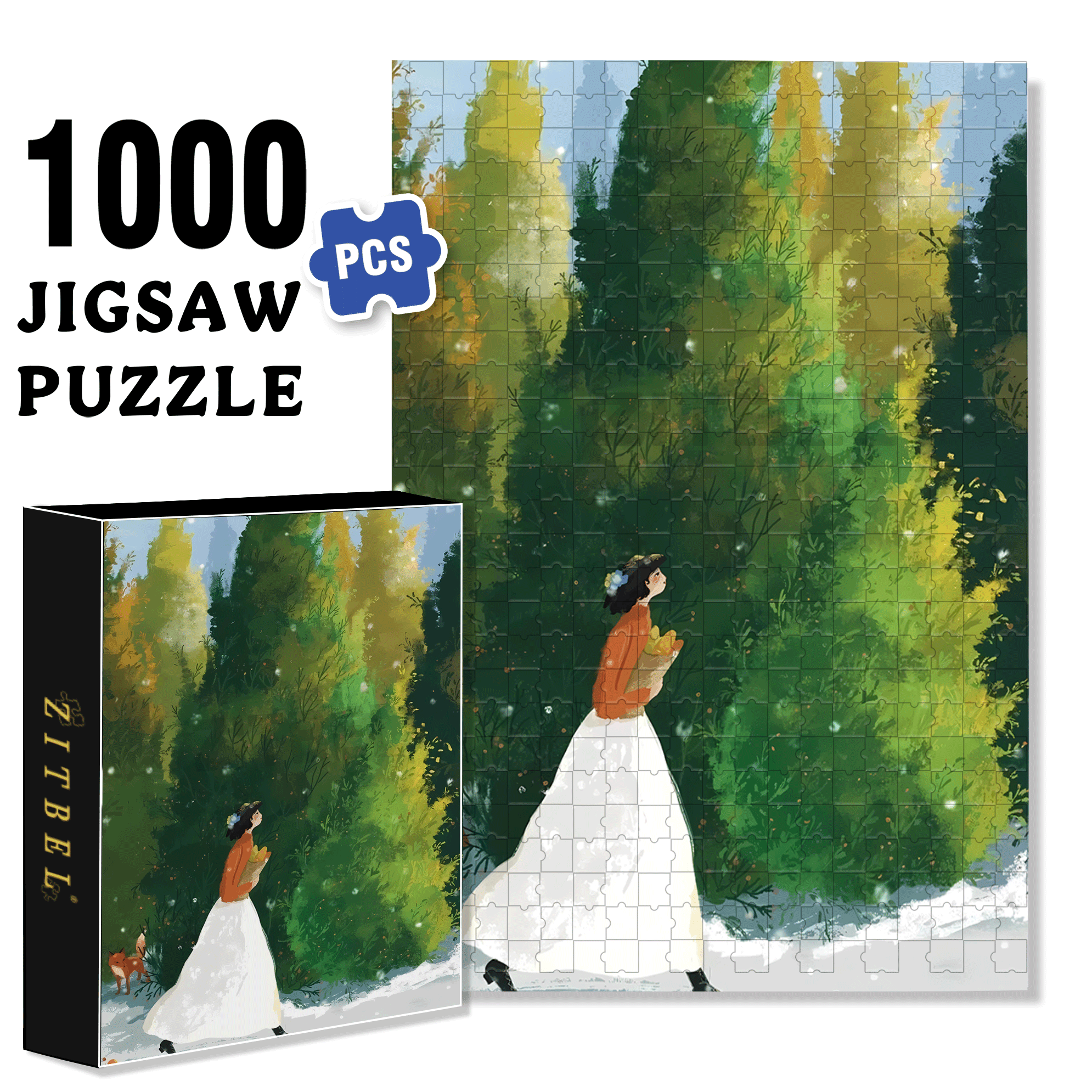 Obey The Inner Voice 13 500pcs/1000pcs Jigsaw Puzzle, Scratch-Resistant, Interactive Family Game & Brain-Boosting DIY Decor, Perfect for Halloween, Christmas & New Year Gifts, Family Puzzle Game