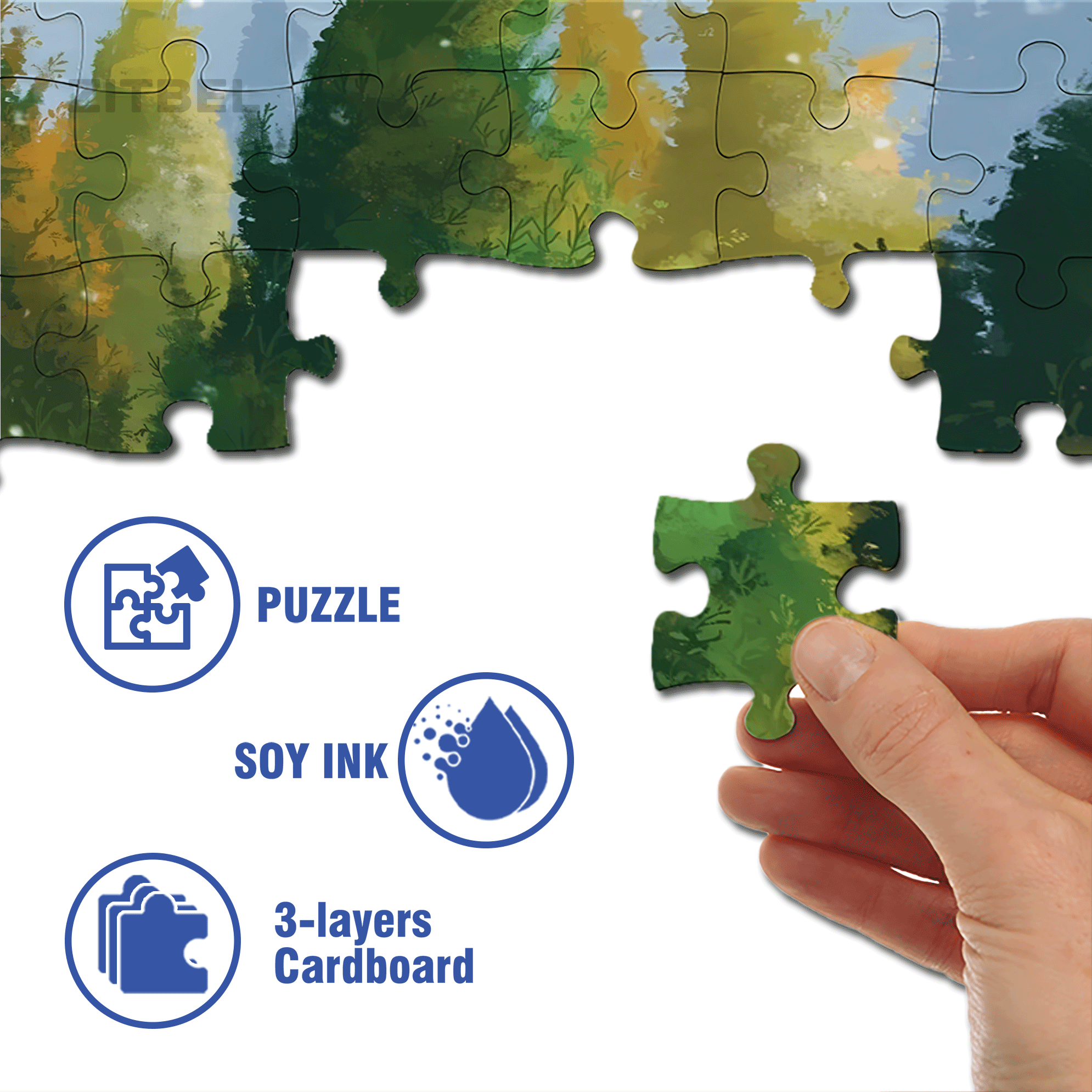 Obey The Inner Voice 13 500pcs/1000pcs Jigsaw Puzzle, Scratch-Resistant, Interactive Family Game & Brain-Boosting DIY Decor, Perfect for Halloween, Christmas & New Year Gifts, Family Puzzle Game