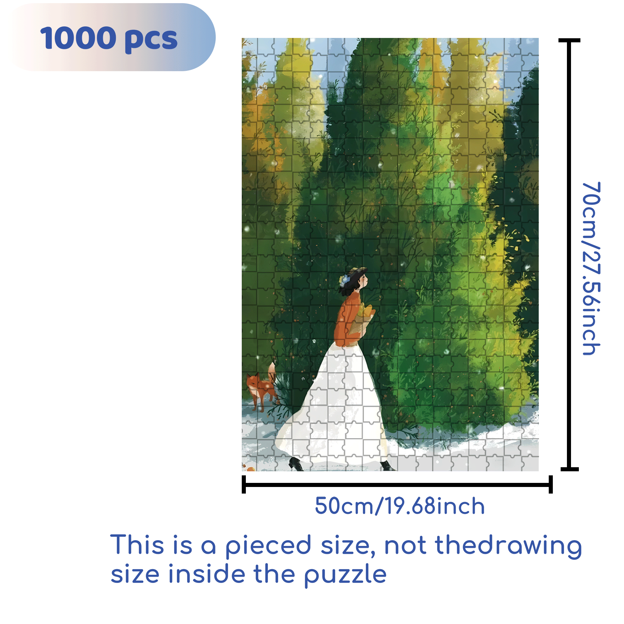 Obey The Inner Voice 13 500pcs/1000pcs Jigsaw Puzzle, Scratch-Resistant, Interactive Family Game & Brain-Boosting DIY Decor, Perfect for Halloween, Christmas & New Year Gifts, Family Puzzle Game