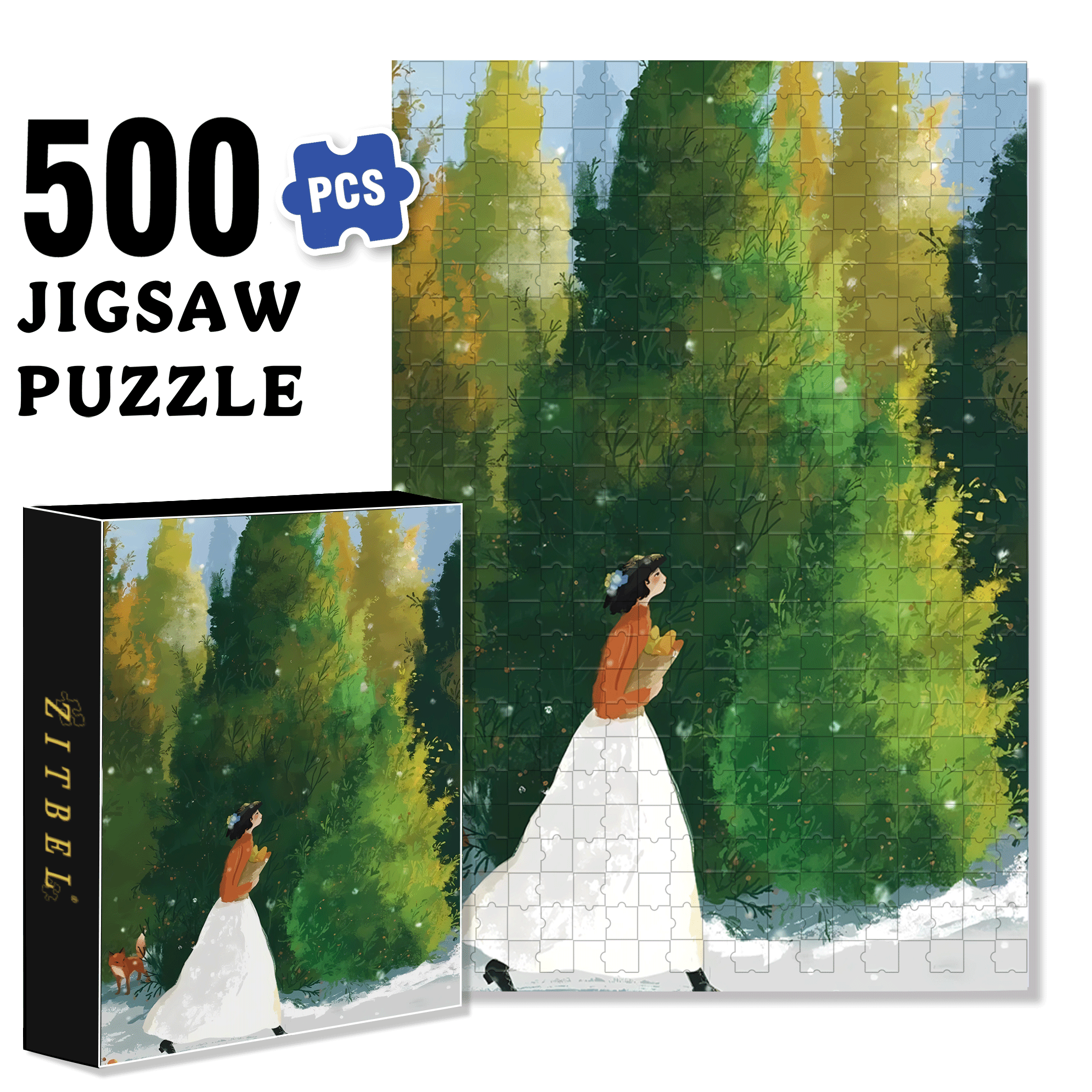 Obey The Inner Voice 13 500pcs/1000pcs Jigsaw Puzzle, Scratch-Resistant, Interactive Family Game & Brain-Boosting DIY Decor, Perfect for Halloween, Christmas & New Year Gifts, Family Puzzle Game