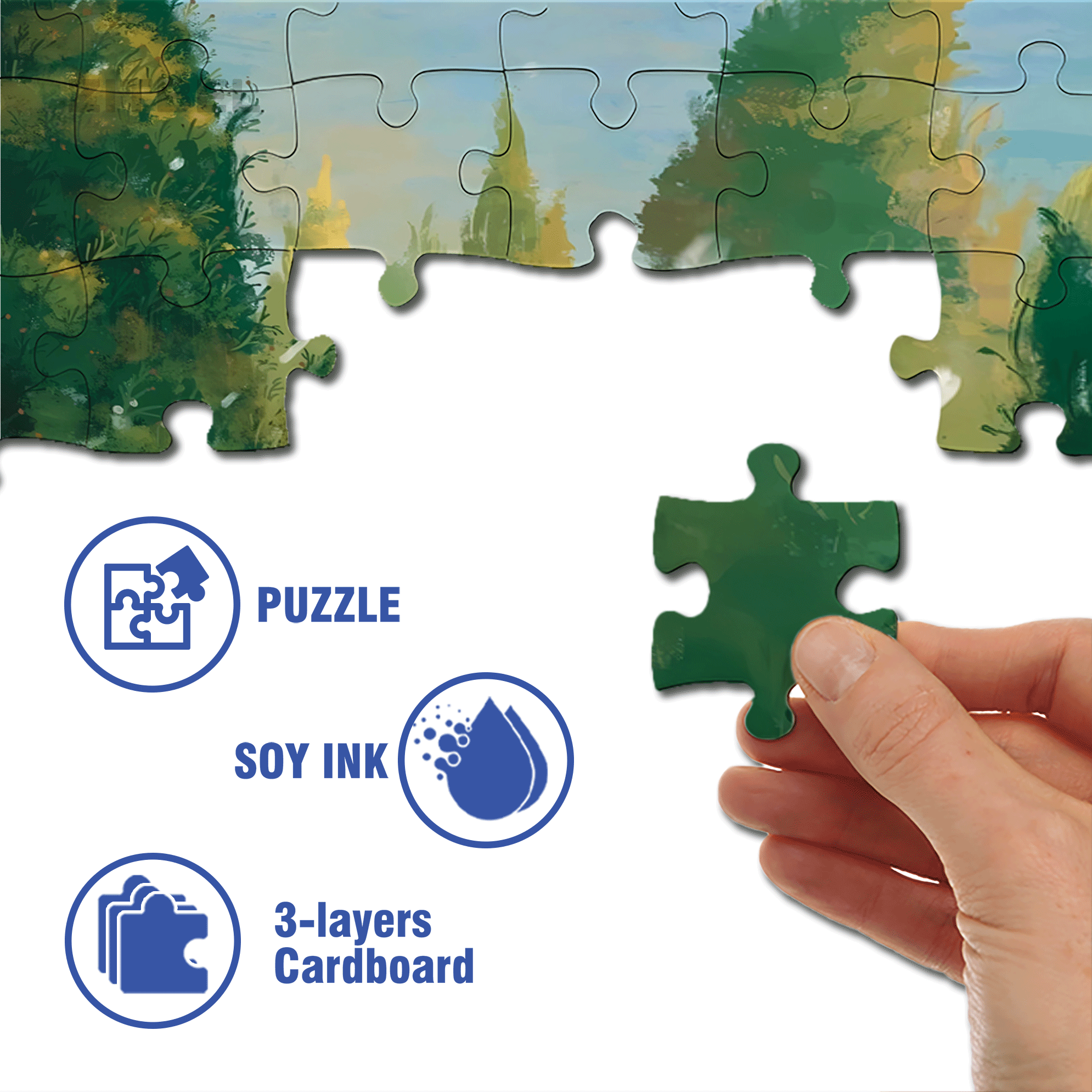 Obey The Inner Voice 14 500pcs/1000pcs Jigsaw Puzzle, Scratch-Resistant, Interactive Family Game & Brain-Boosting DIY Decor, Perfect for Halloween, Christmas & New Year Gifts, Family Puzzle Game