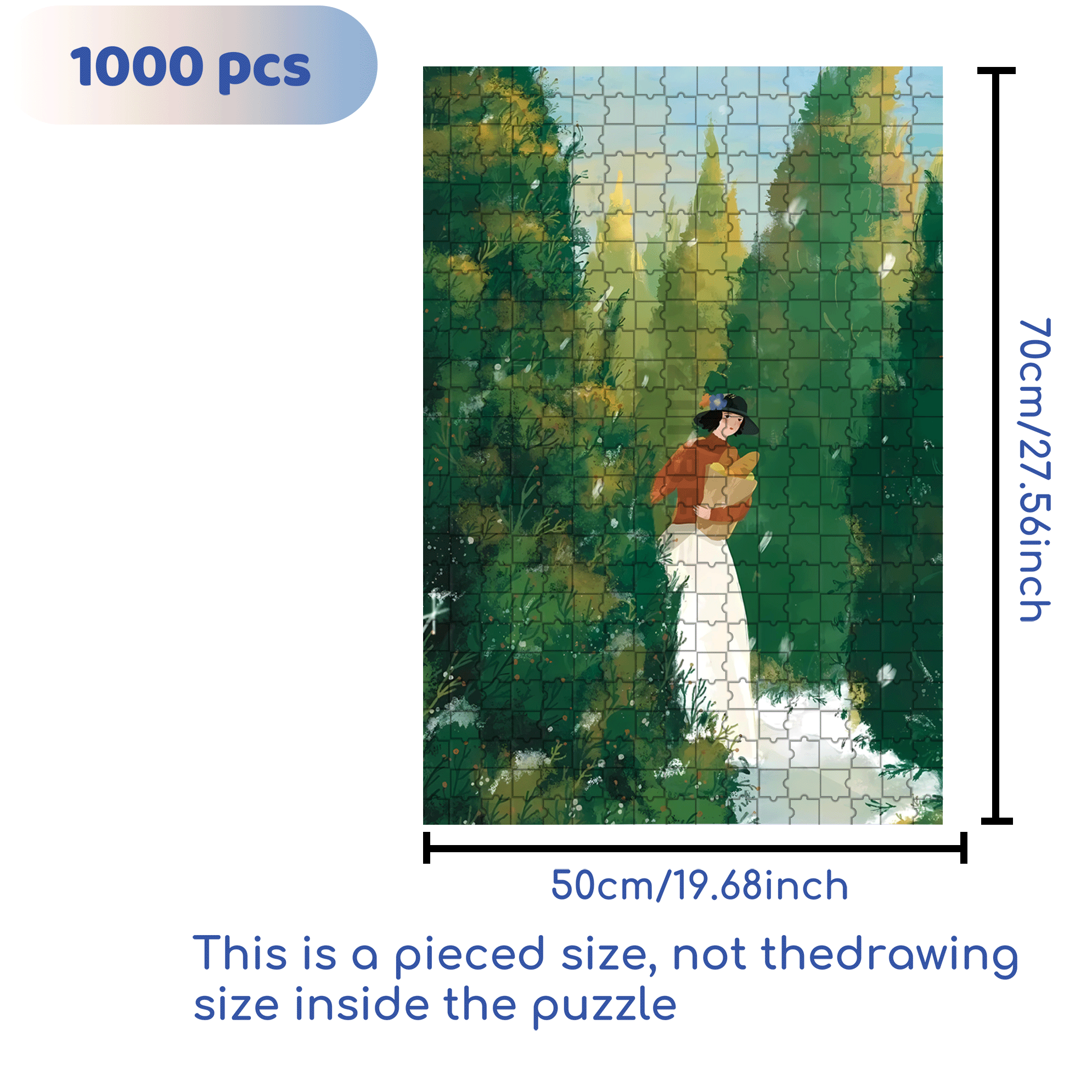 Obey The Inner Voice 14 500pcs/1000pcs Jigsaw Puzzle, Scratch-Resistant, Interactive Family Game & Brain-Boosting DIY Decor, Perfect for Halloween, Christmas & New Year Gifts, Family Puzzle Game