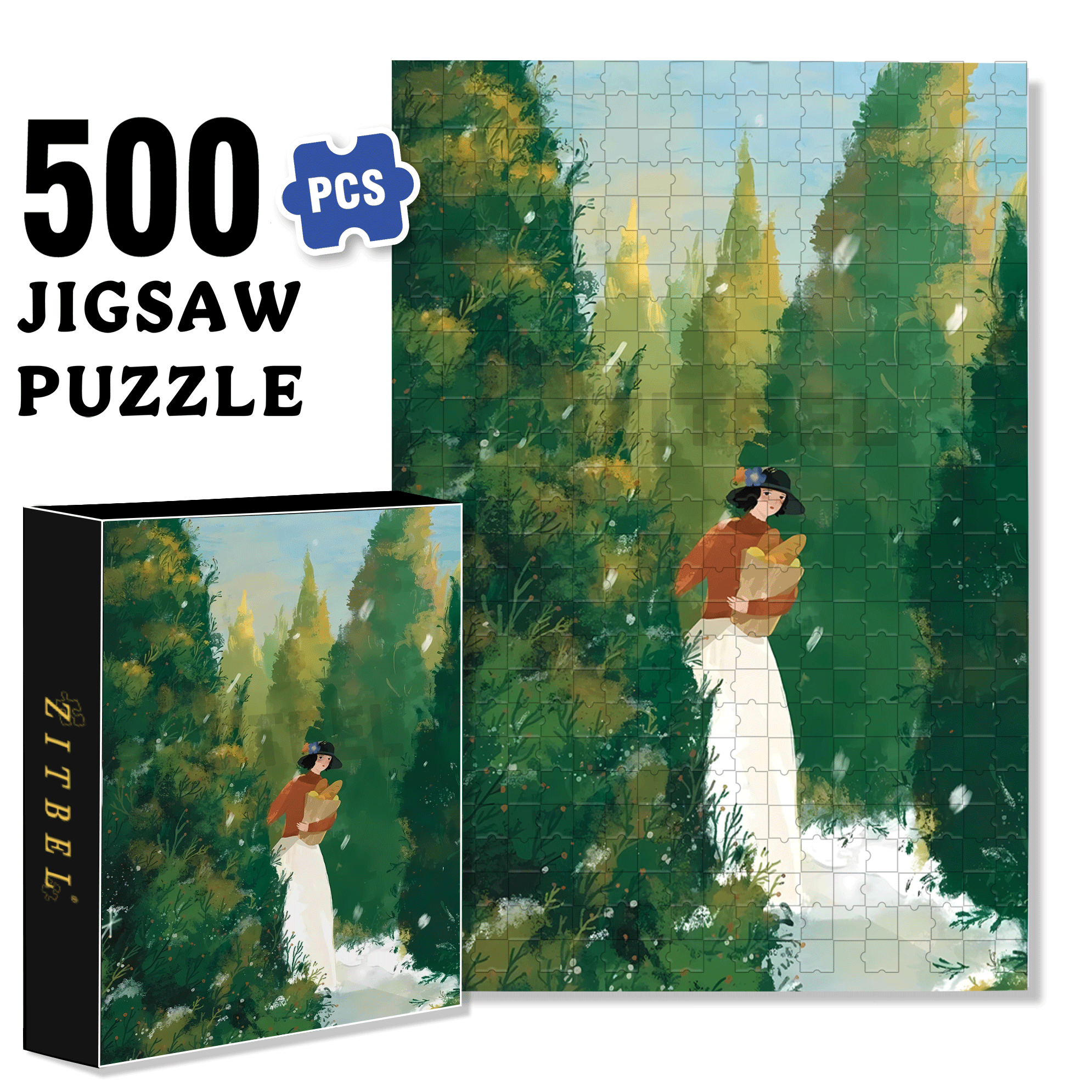 Obey The Inner Voice 14 500pcs/1000pcs Jigsaw Puzzle, Scratch-Resistant, Interactive Family Game & Brain-Boosting DIY Decor, Perfect for Halloween, Christmas & New Year Gifts, Family Puzzle Game