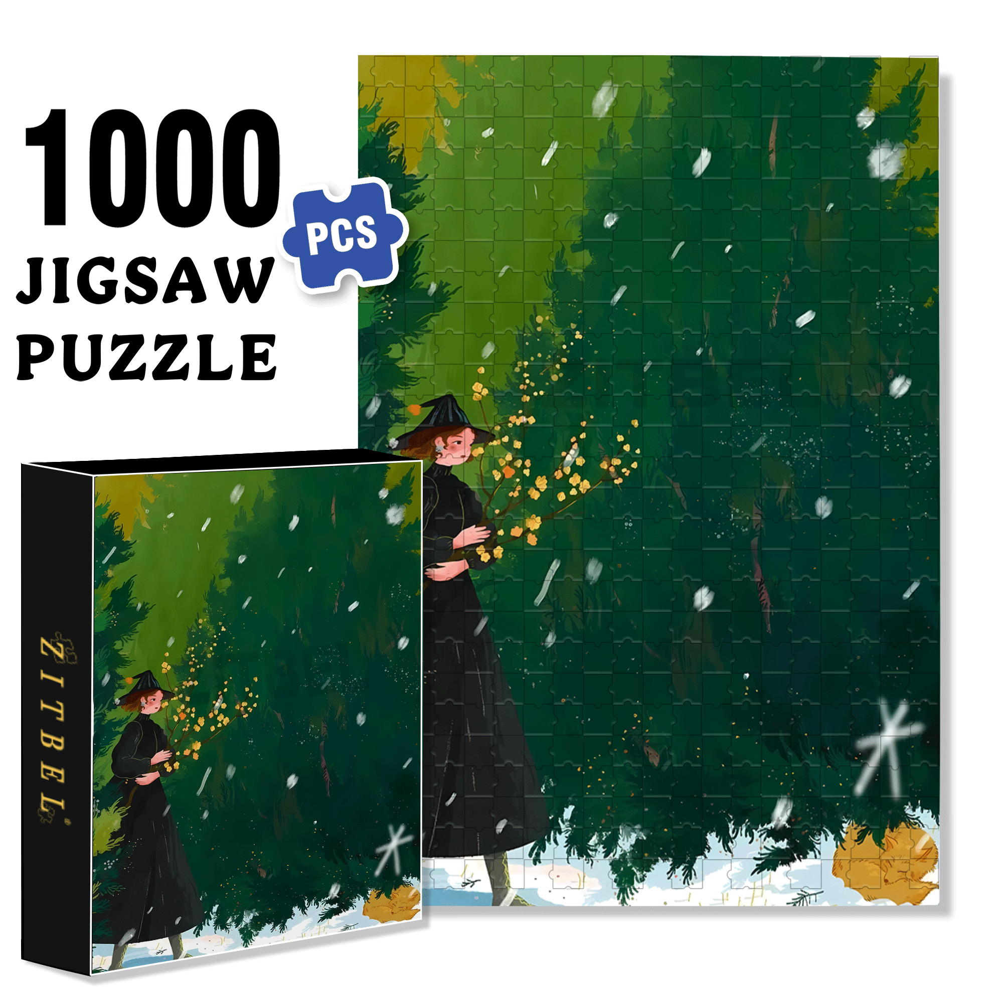 Obey The Inner Voice 15 500pcs/1000pcs Jigsaw Puzzle, Scratch-Resistant, Interactive Family Game & Brain-Boosting DIY Decor, Perfect for Halloween, Christmas & New Year Gifts, Family Puzzle Game