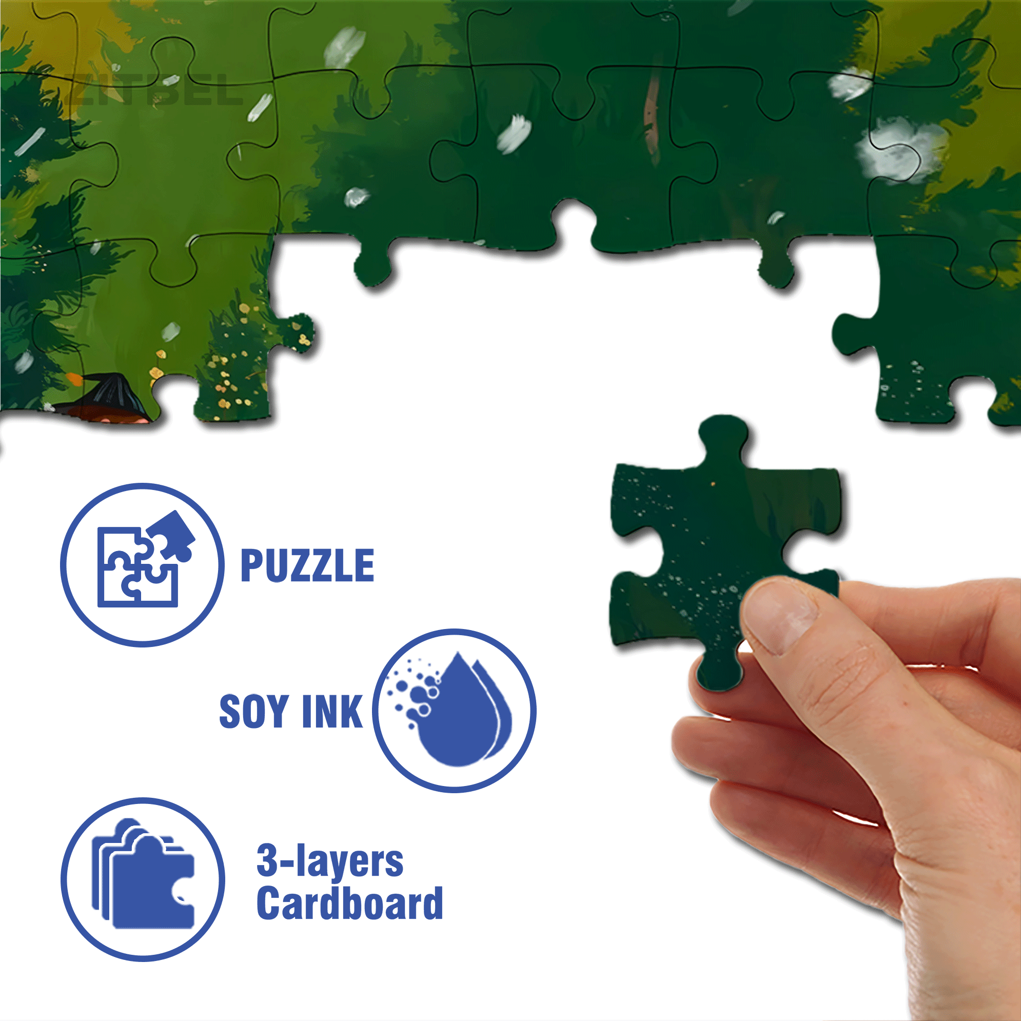 Obey The Inner Voice 15 500pcs/1000pcs Jigsaw Puzzle, Scratch-Resistant, Interactive Family Game & Brain-Boosting DIY Decor, Perfect for Halloween, Christmas & New Year Gifts, Family Puzzle Game