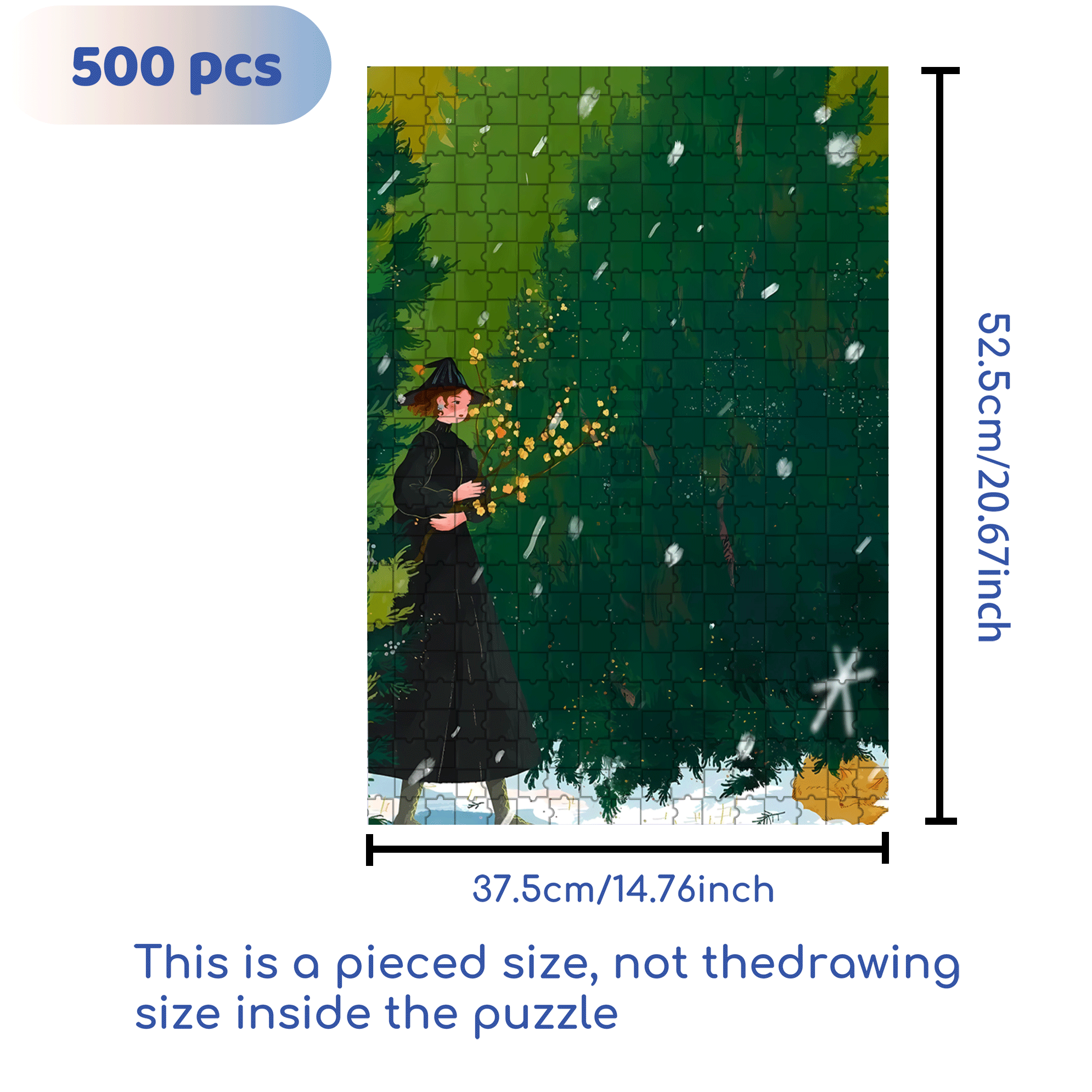 Obey The Inner Voice 15 500pcs/1000pcs Jigsaw Puzzle, Scratch-Resistant, Interactive Family Game & Brain-Boosting DIY Decor, Perfect for Halloween, Christmas & New Year Gifts, Family Puzzle Game