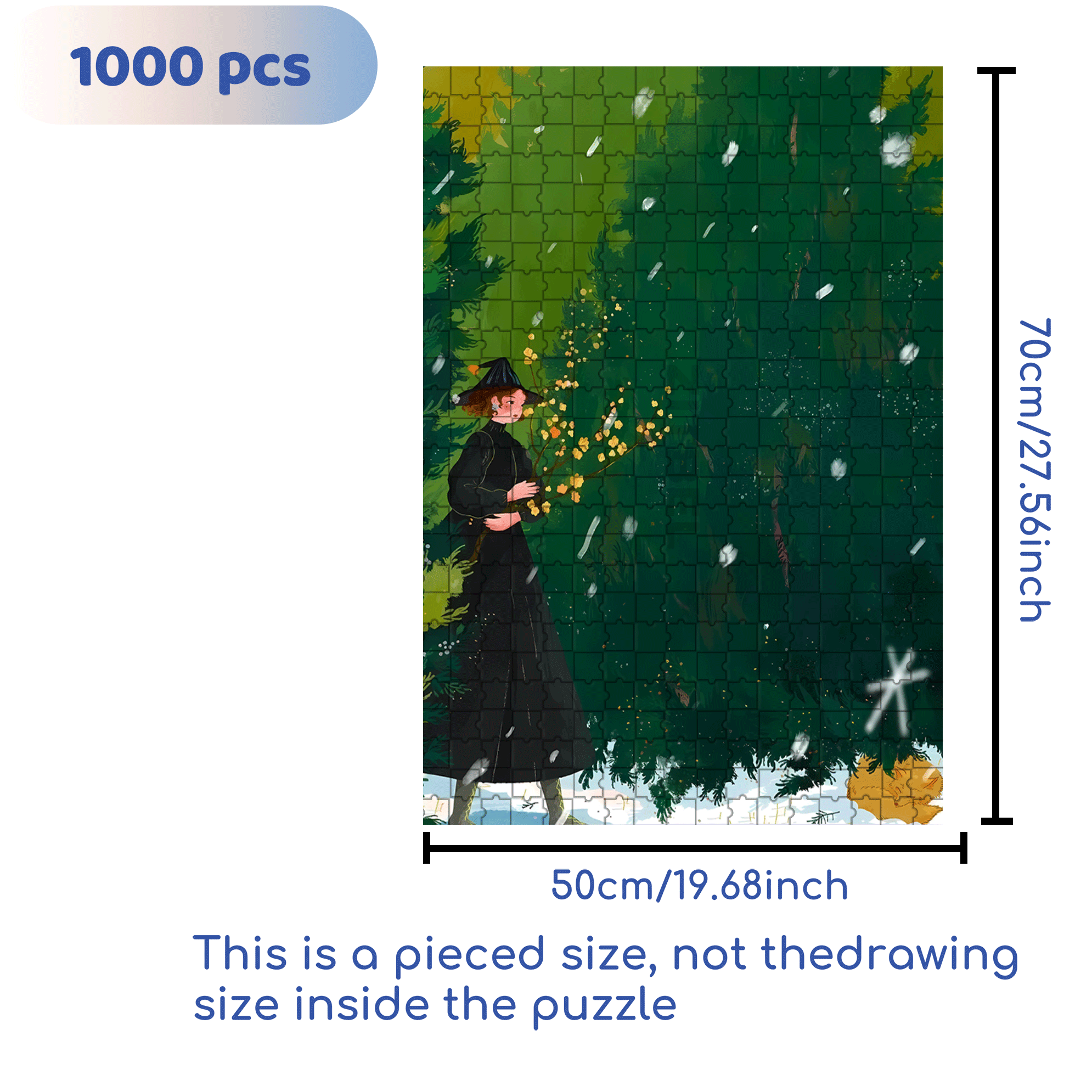 Obey The Inner Voice 15 500pcs/1000pcs Jigsaw Puzzle, Scratch-Resistant, Interactive Family Game & Brain-Boosting DIY Decor, Perfect for Halloween, Christmas & New Year Gifts, Family Puzzle Game