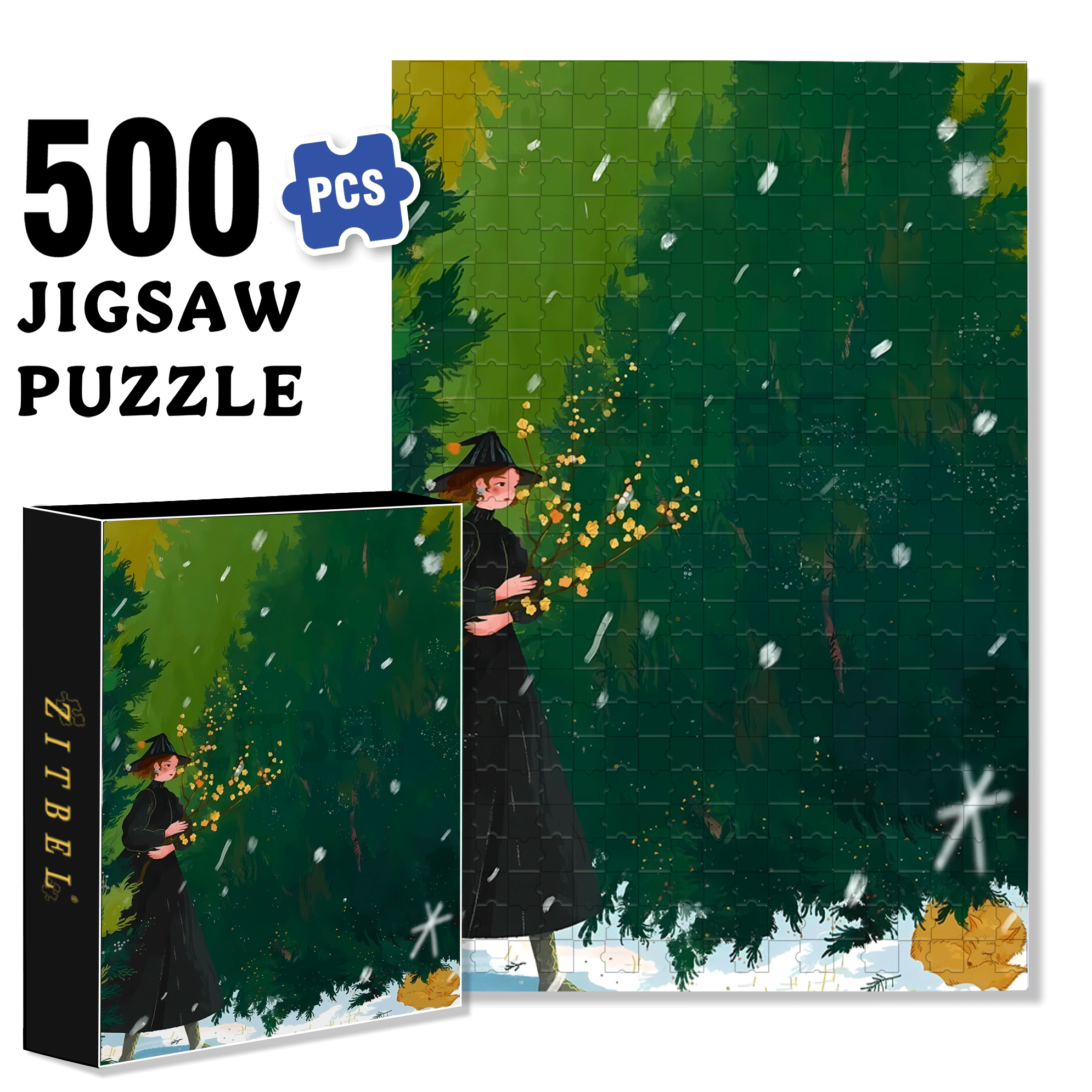 Obey The Inner Voice 15 500pcs/1000pcs Jigsaw Puzzle, Scratch-Resistant, Interactive Family Game & Brain-Boosting DIY Decor, Perfect for Halloween, Christmas & New Year Gifts, Family Puzzle Game