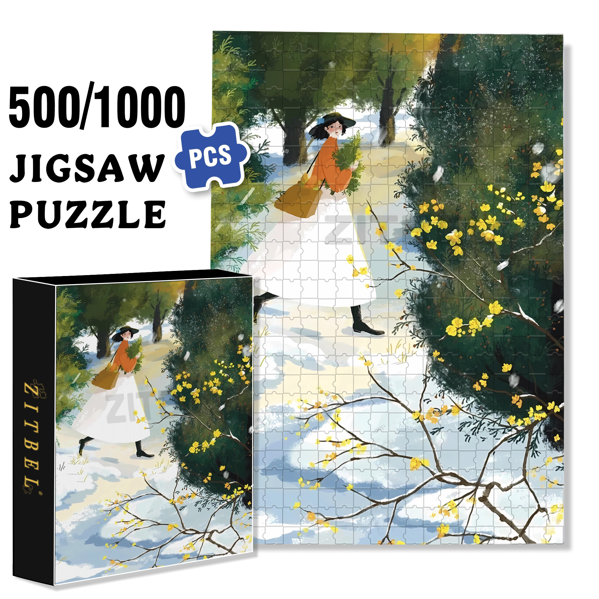 Obey The Inner Voice 16 500pcs/1000pcs Jigsaw Puzzle, Scratch-Resistant, Interactive Family Game & Brain-Boosting DIY Decor, Perfect for Halloween, Christmas & New Year Gifts, Family Puzzle Game
