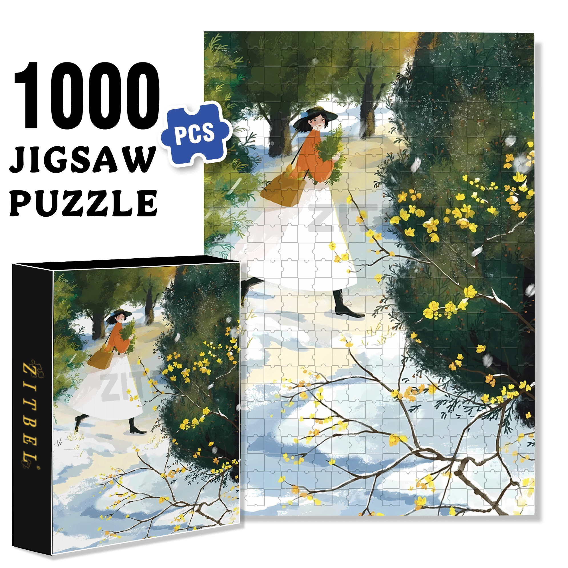 Obey The Inner Voice 16 500pcs/1000pcs Jigsaw Puzzle, Scratch-Resistant, Interactive Family Game & Brain-Boosting DIY Decor, Perfect for Halloween, Christmas & New Year Gifts, Family Puzzle Game