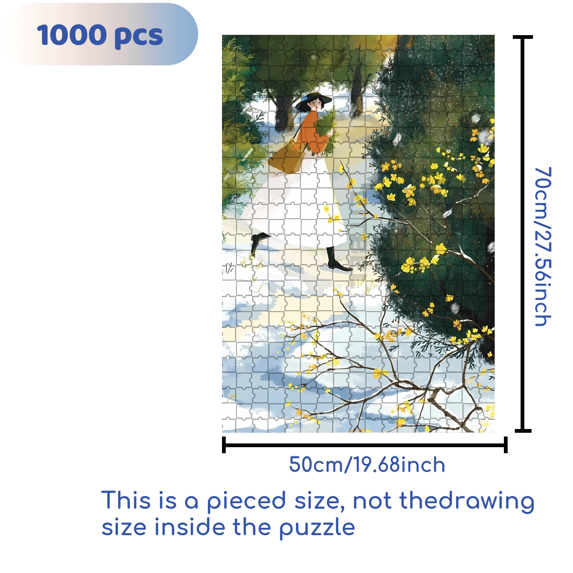 Obey The Inner Voice 16 500pcs/1000pcs Jigsaw Puzzle, Scratch-Resistant, Interactive Family Game & Brain-Boosting DIY Decor, Perfect for Halloween, Christmas & New Year Gifts, Family Puzzle Game