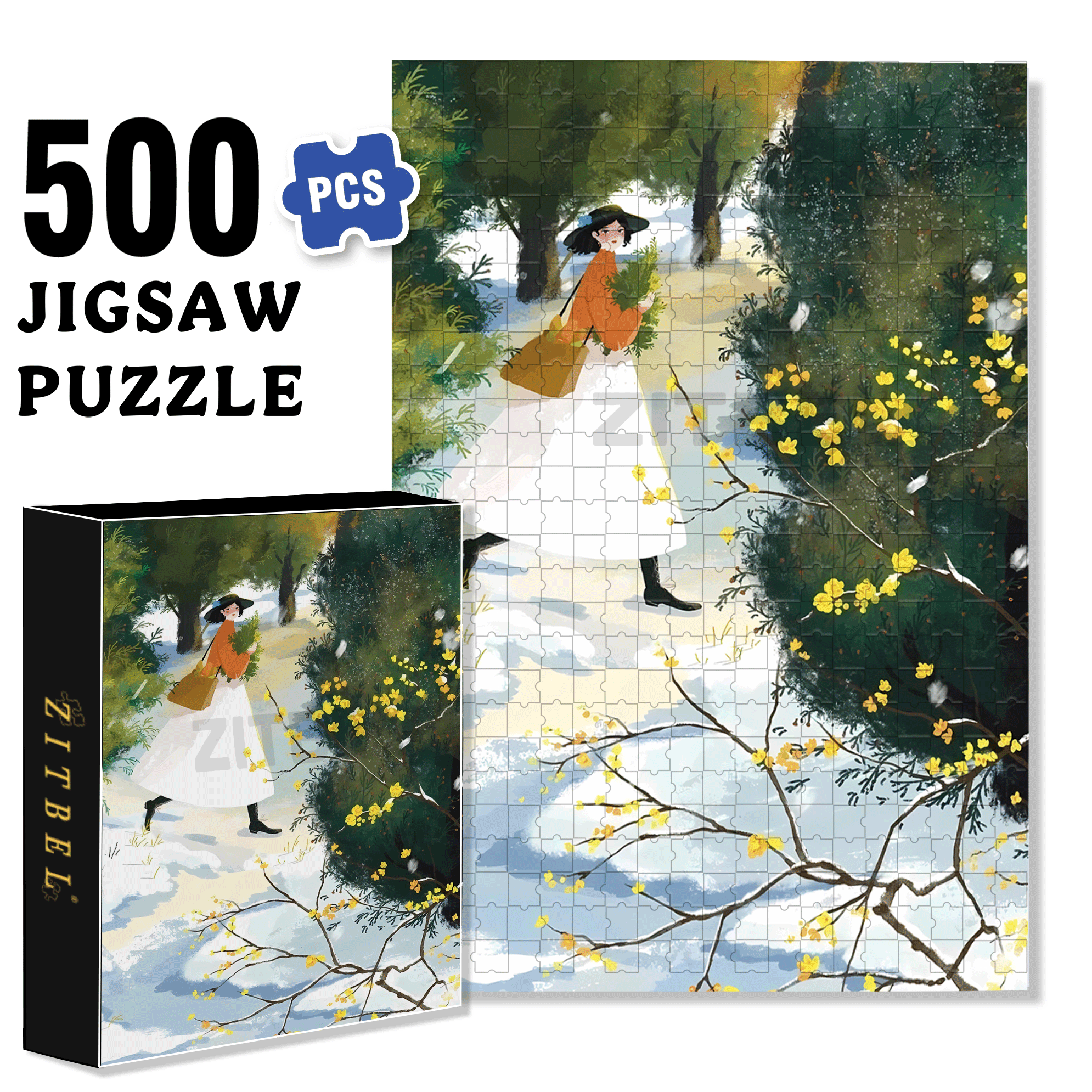 Obey The Inner Voice 16 500pcs/1000pcs Jigsaw Puzzle, Scratch-Resistant, Interactive Family Game & Brain-Boosting DIY Decor, Perfect for Halloween, Christmas & New Year Gifts, Family Puzzle Game