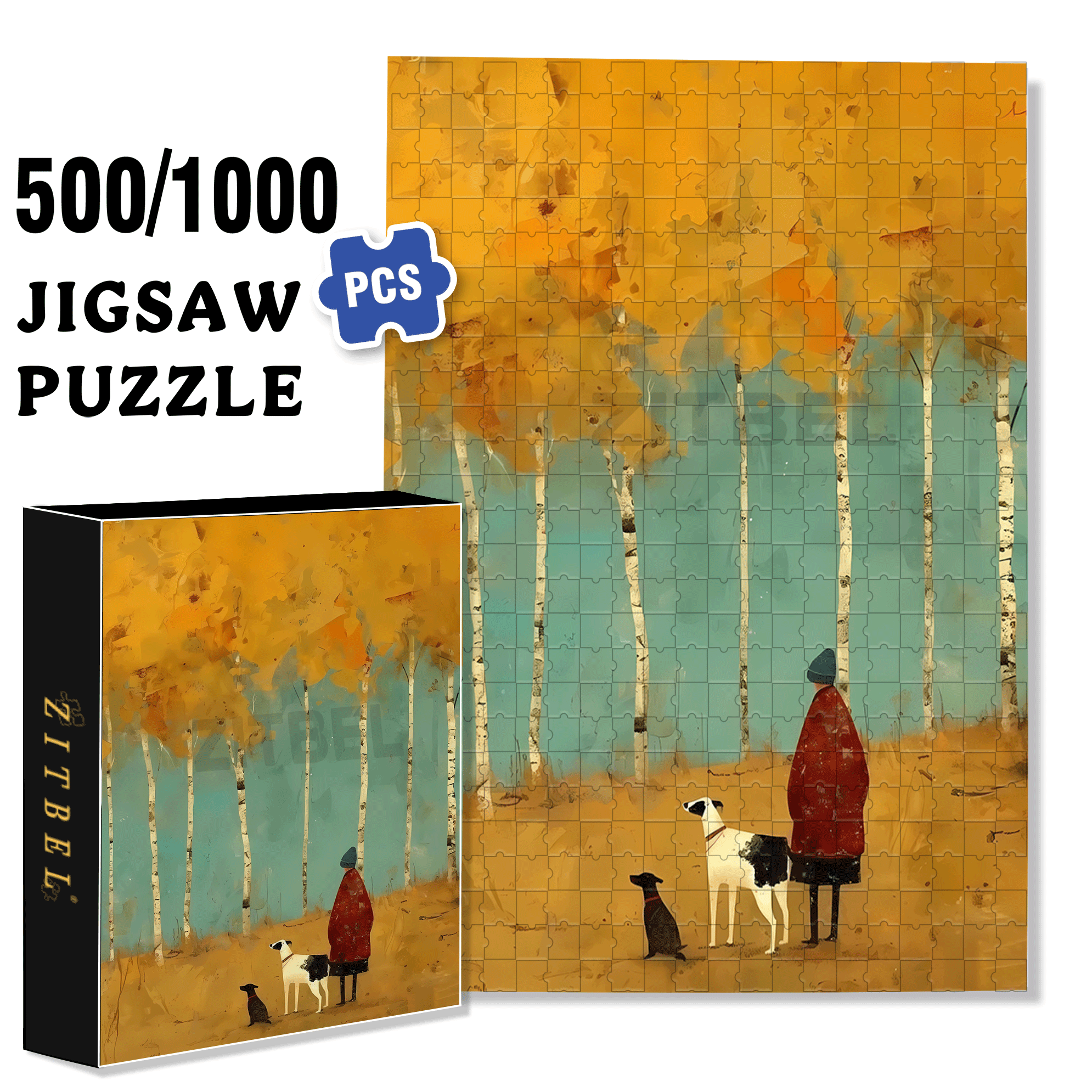 Obey The Inner Voice 17 500pcs/1000pcs Jigsaw Puzzle, Scratch-Resistant, Interactive Family Game & Brain-Boosting DIY Decor, Perfect for Halloween, Christmas & New Year Gifts, Family Puzzle Game