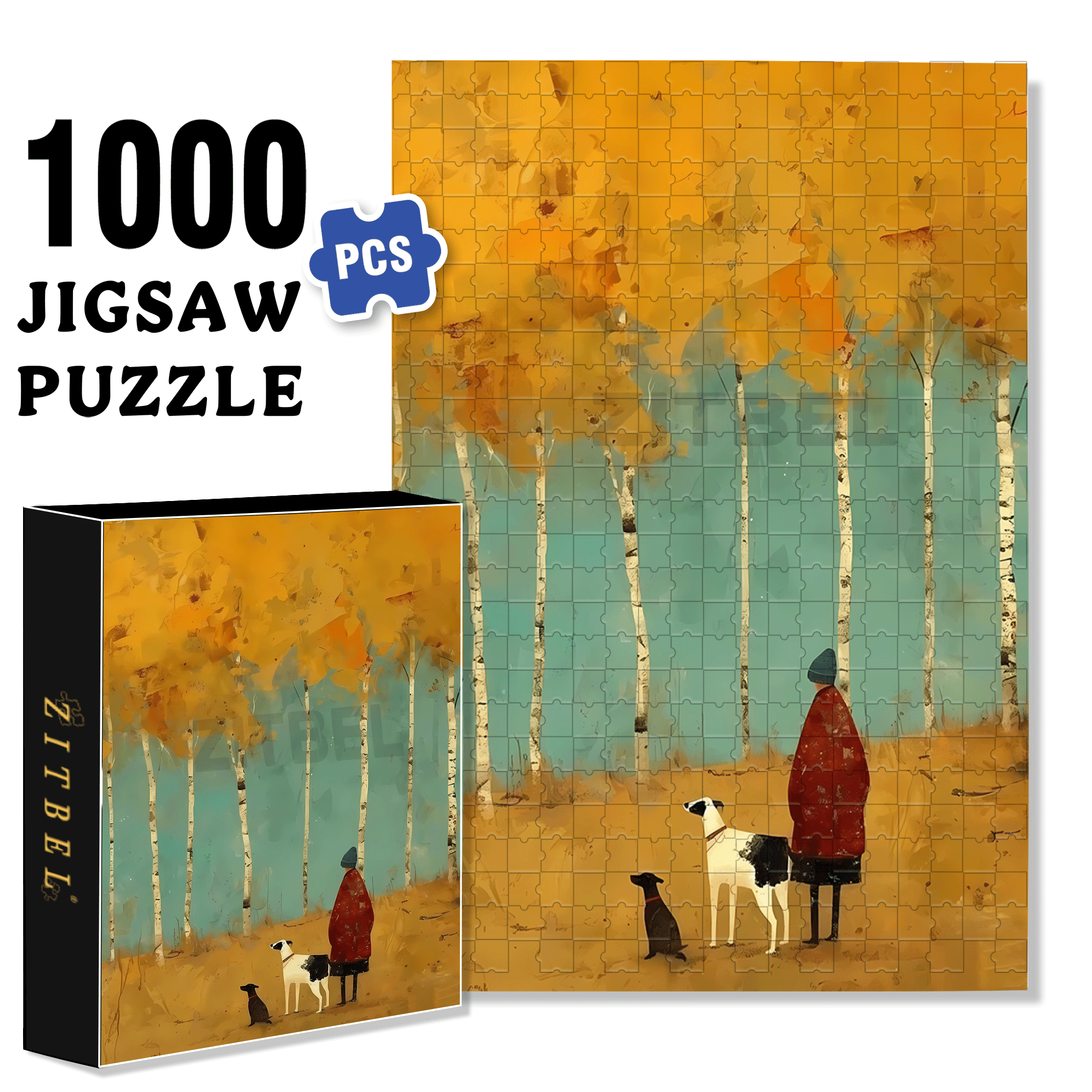 Obey The Inner Voice 17 500pcs/1000pcs Jigsaw Puzzle, Scratch-Resistant, Interactive Family Game & Brain-Boosting DIY Decor, Perfect for Halloween, Christmas & New Year Gifts, Family Puzzle Game