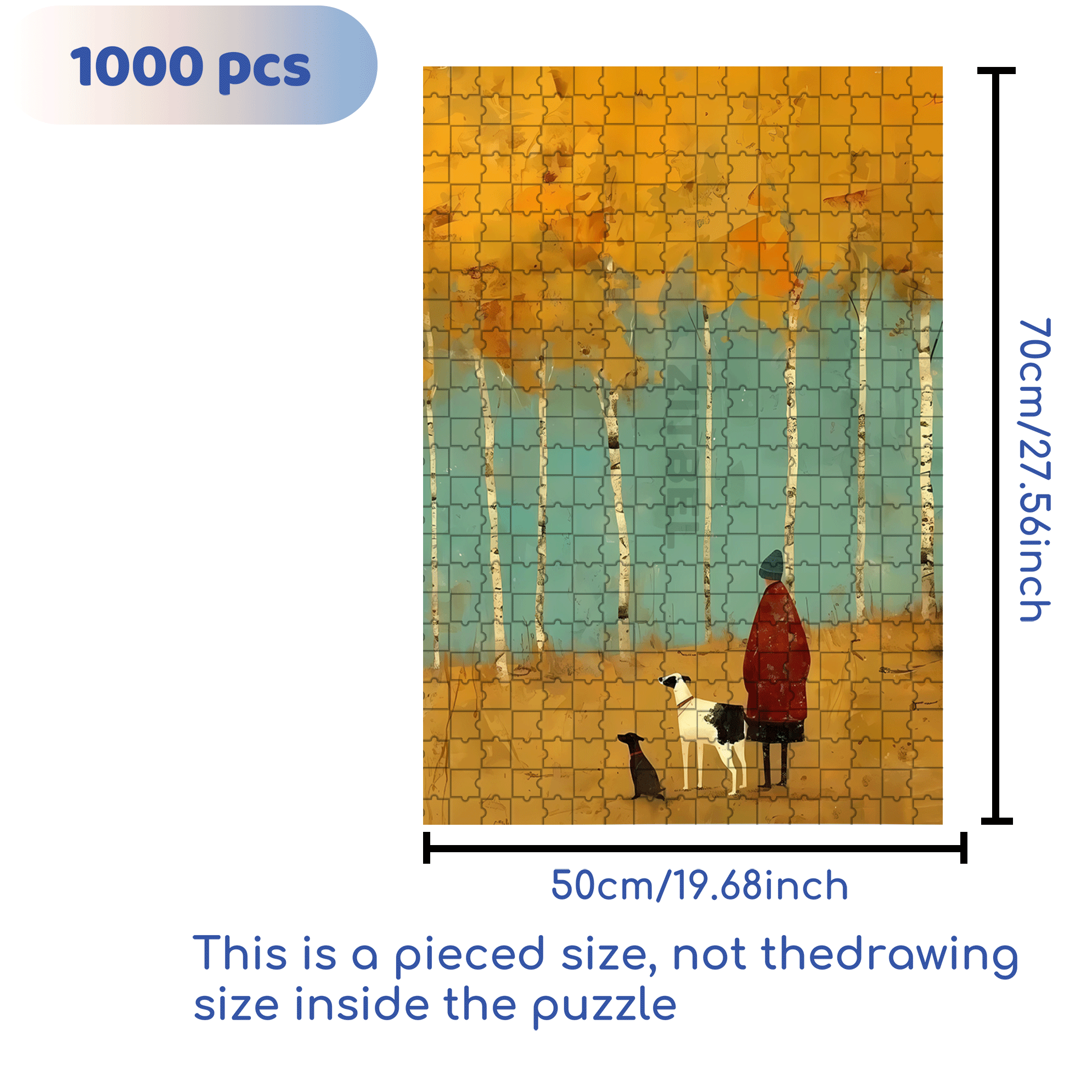 Obey The Inner Voice 17 500pcs/1000pcs Jigsaw Puzzle, Scratch-Resistant, Interactive Family Game & Brain-Boosting DIY Decor, Perfect for Halloween, Christmas & New Year Gifts, Family Puzzle Game