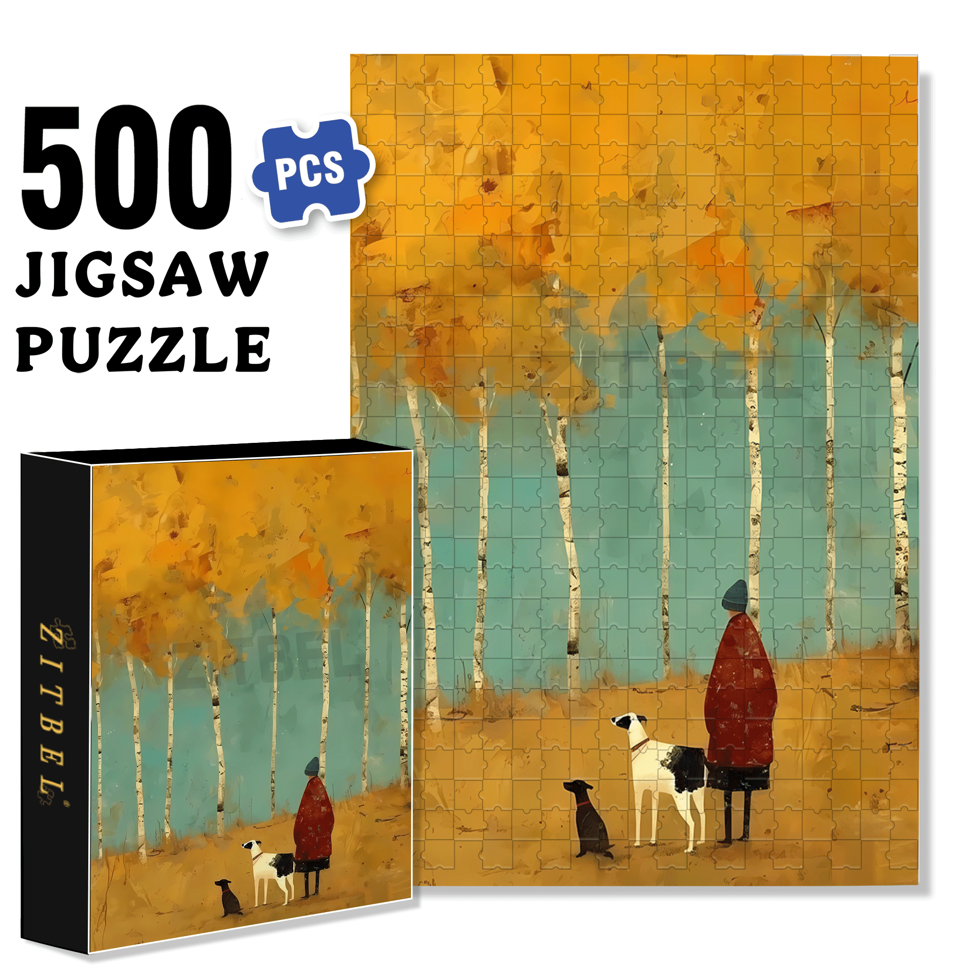 Obey The Inner Voice 17 500pcs/1000pcs Jigsaw Puzzle, Scratch-Resistant, Interactive Family Game & Brain-Boosting DIY Decor, Perfect for Halloween, Christmas & New Year Gifts, Family Puzzle Game