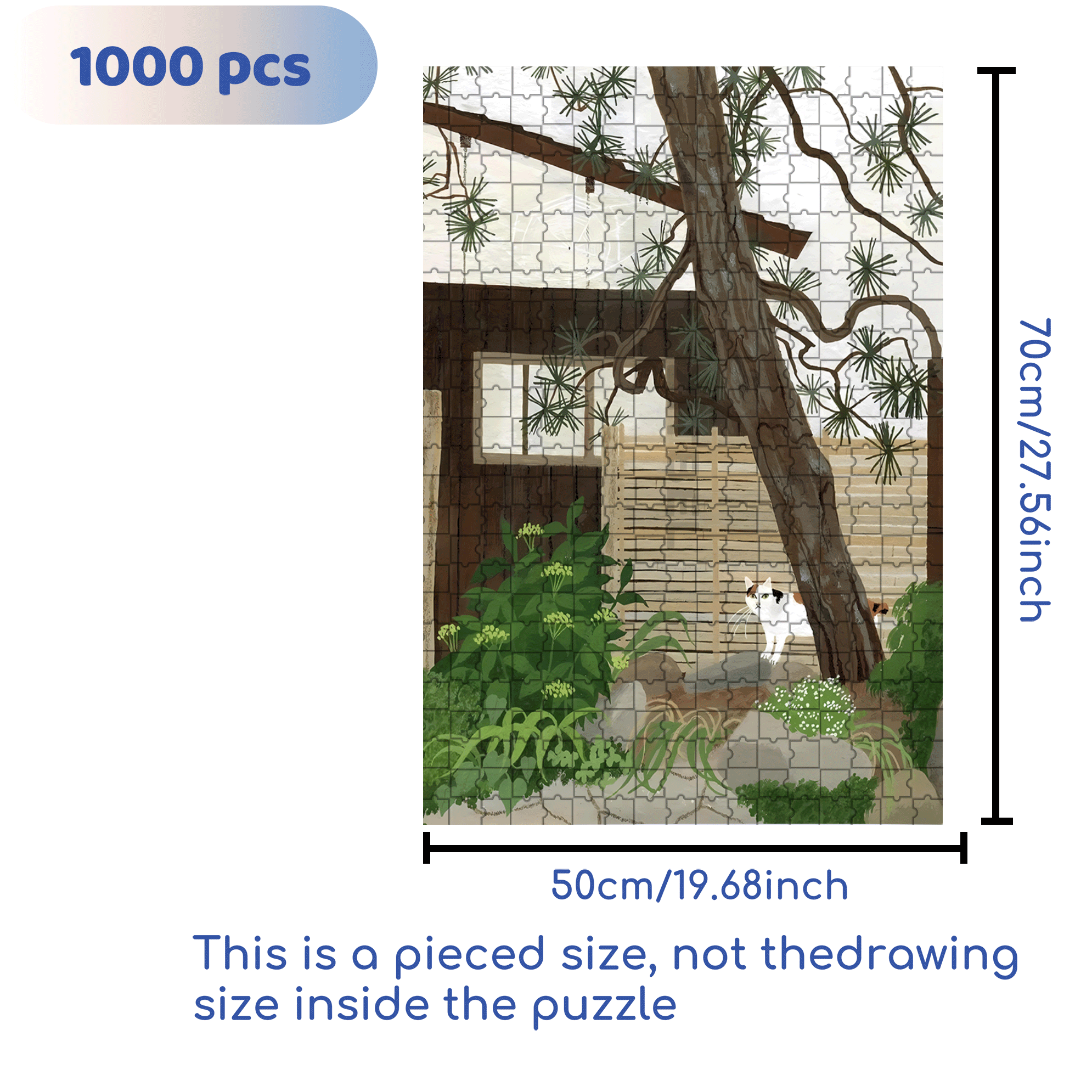 Pet Portraits 2 500pcs/1000pcs Jigsaw Puzzle, Scratch-Resistant, Interactive Family Game & Brain-Boosting DIY Decor, Perfect for Halloween, Christmas & New Year Gifts, Family Puzzle Game