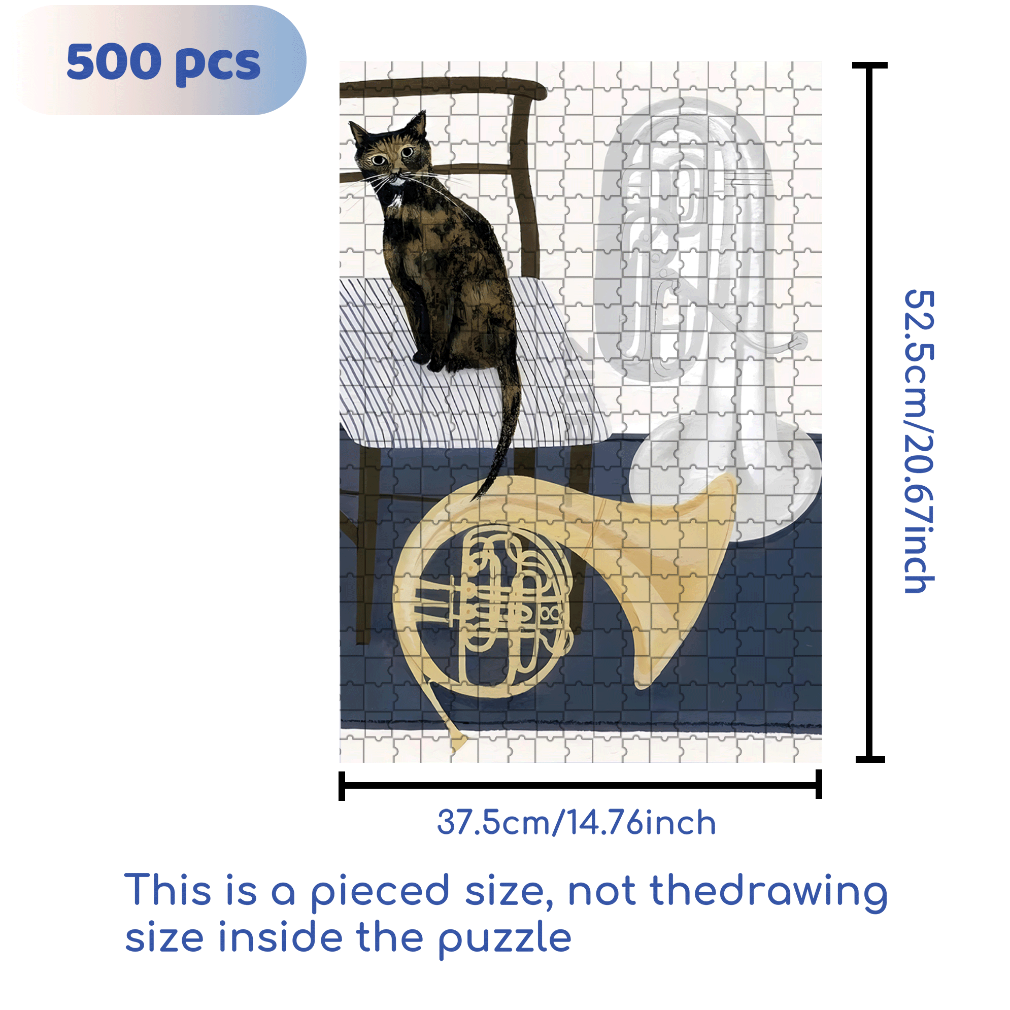 Pet Portraits 3 500pcs/1000pcs Jigsaw Puzzle, Scratch-Resistant, Interactive Family Game & Brain-Boosting DIY Decor, Perfect for Halloween, Christmas & New Year Gifts, Family Puzzle Game