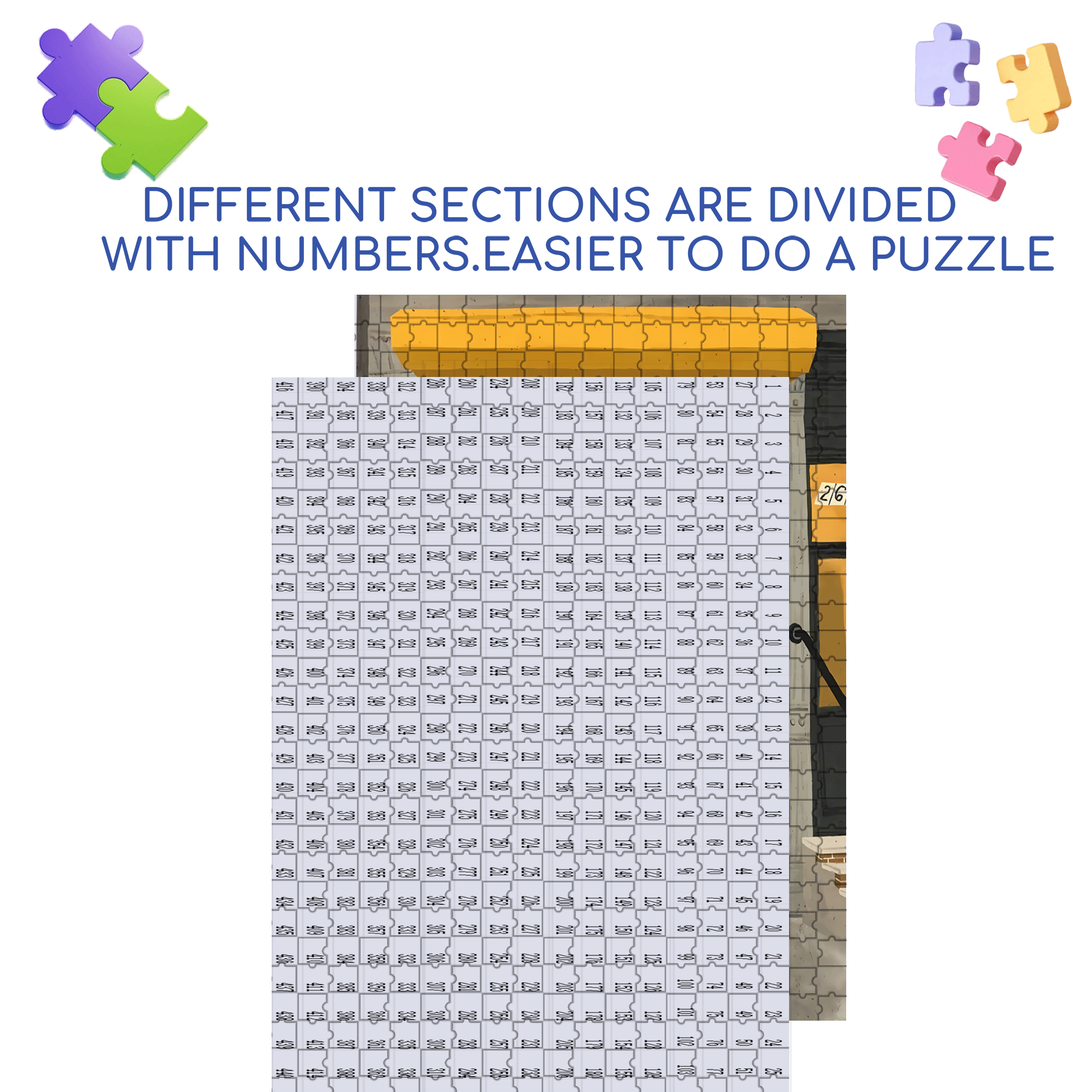 Stop and Watch 500pcs/1000pcs Jigsaw Puzzle, Scratch-Resistant, Interactive Family Game & Brain-Boosting DIY Decor, Perfect for Halloween, Christmas & New Year Gifts, Family Puzzle Game