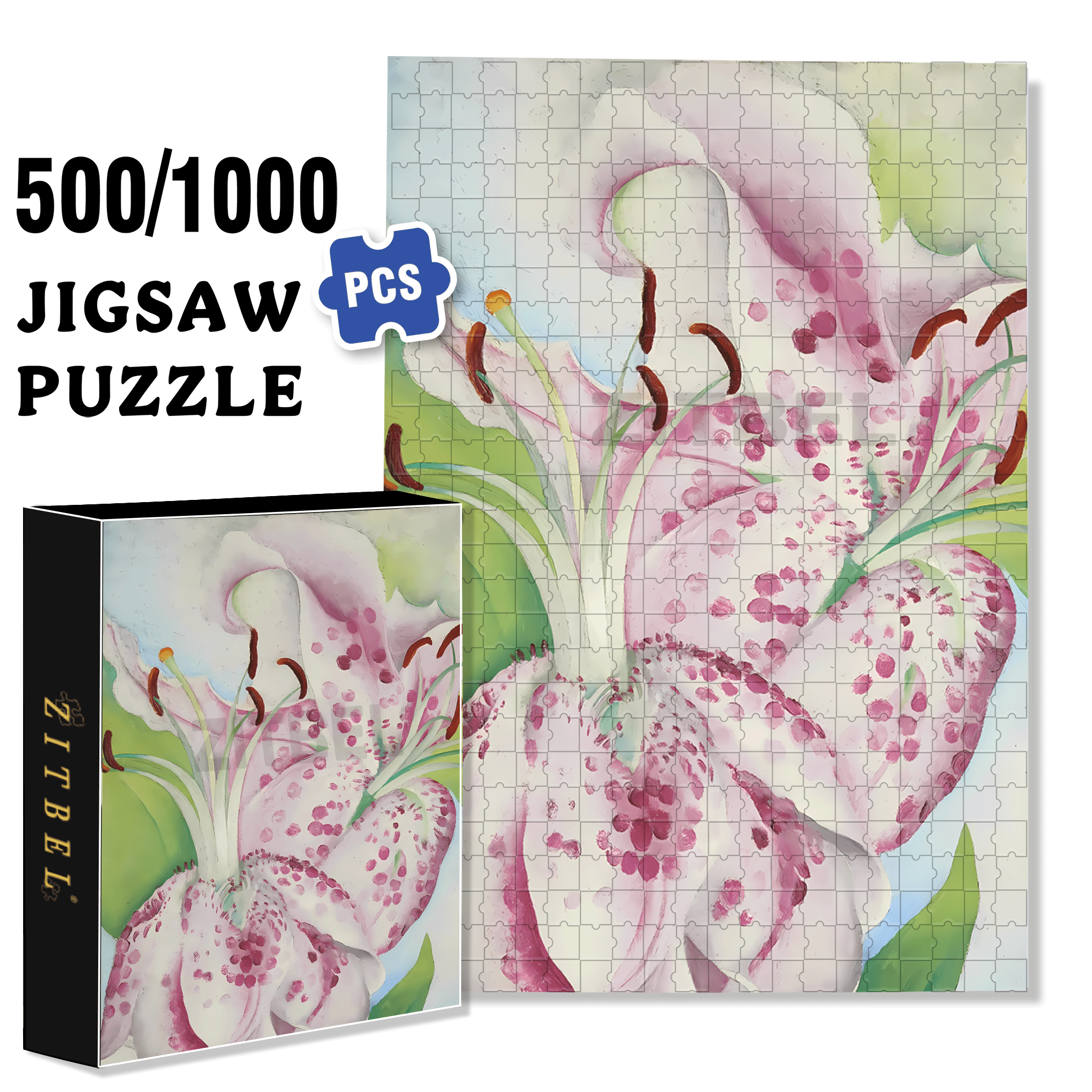 The Beauty Of Nature 4 500pcs/1000pcs Jigsaw Puzzle, Scratch-Resistant, Interactive Family Game & Brain-Boosting DIY Decor, Perfect for Halloween, Christmas & New Year Gifts, Family Puzzle Game