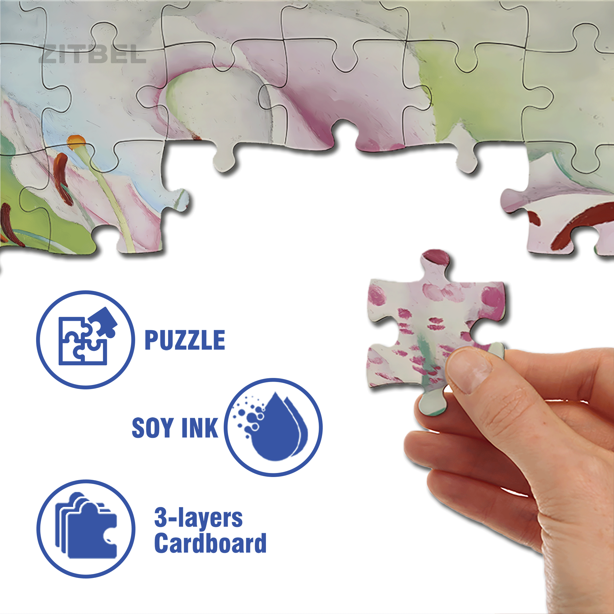 The Beauty Of Nature 4 500pcs/1000pcs Jigsaw Puzzle, Scratch-Resistant, Interactive Family Game & Brain-Boosting DIY Decor, Perfect for Halloween, Christmas & New Year Gifts, Family Puzzle Game