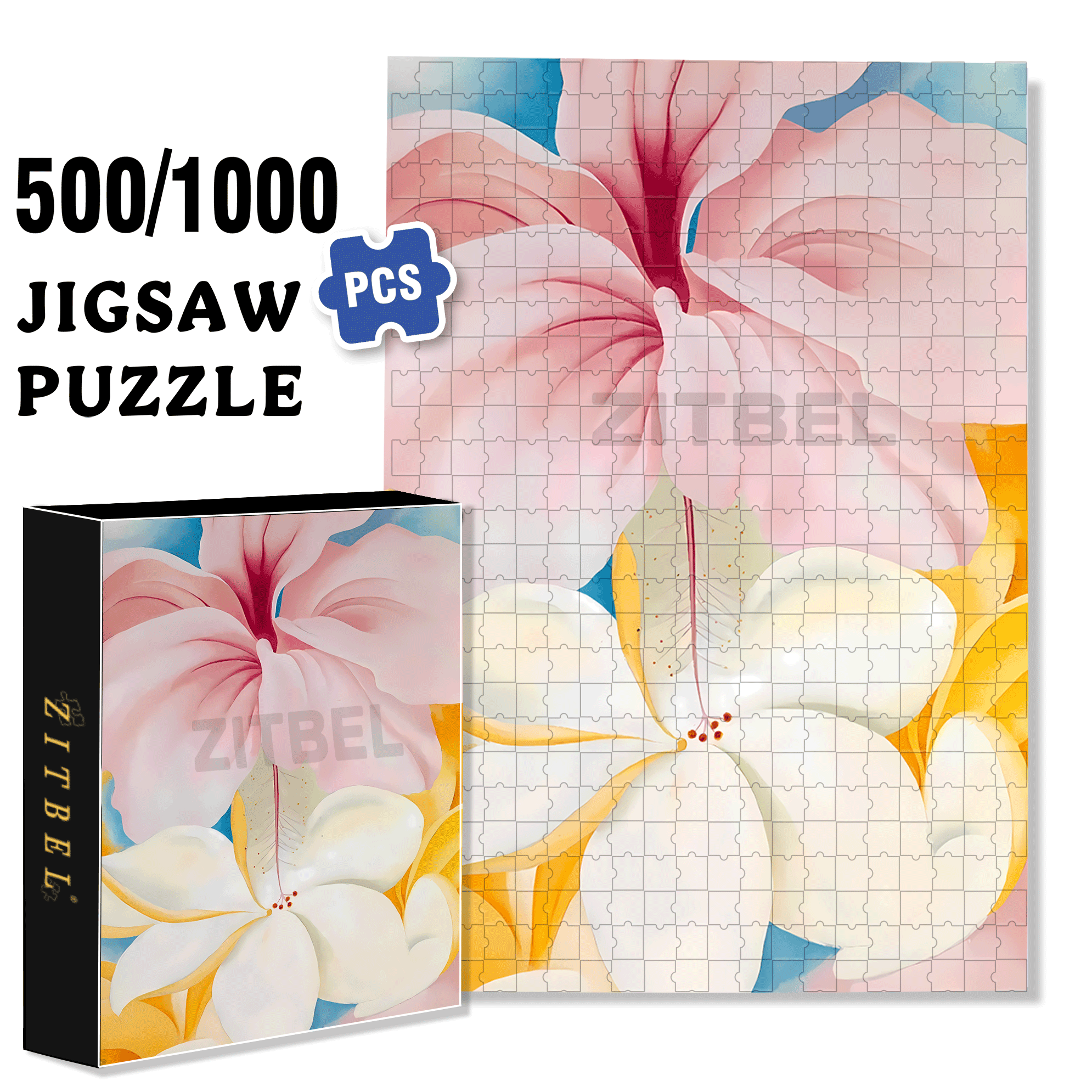 The Beauty Of Nature 5 500pcs/1000pcs Jigsaw Puzzle, Scratch-Resistant, Interactive Family Game & Brain-Boosting DIY Decor, Perfect for Halloween, Christmas & New Year Gifts, Family Puzzle Game