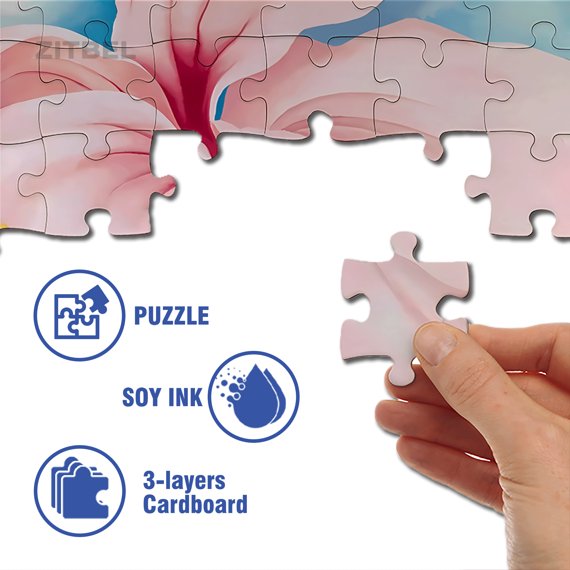 The Beauty Of Nature 5 500pcs/1000pcs Jigsaw Puzzle, Scratch-Resistant, Interactive Family Game & Brain-Boosting DIY Decor, Perfect for Halloween, Christmas & New Year Gifts, Family Puzzle Game