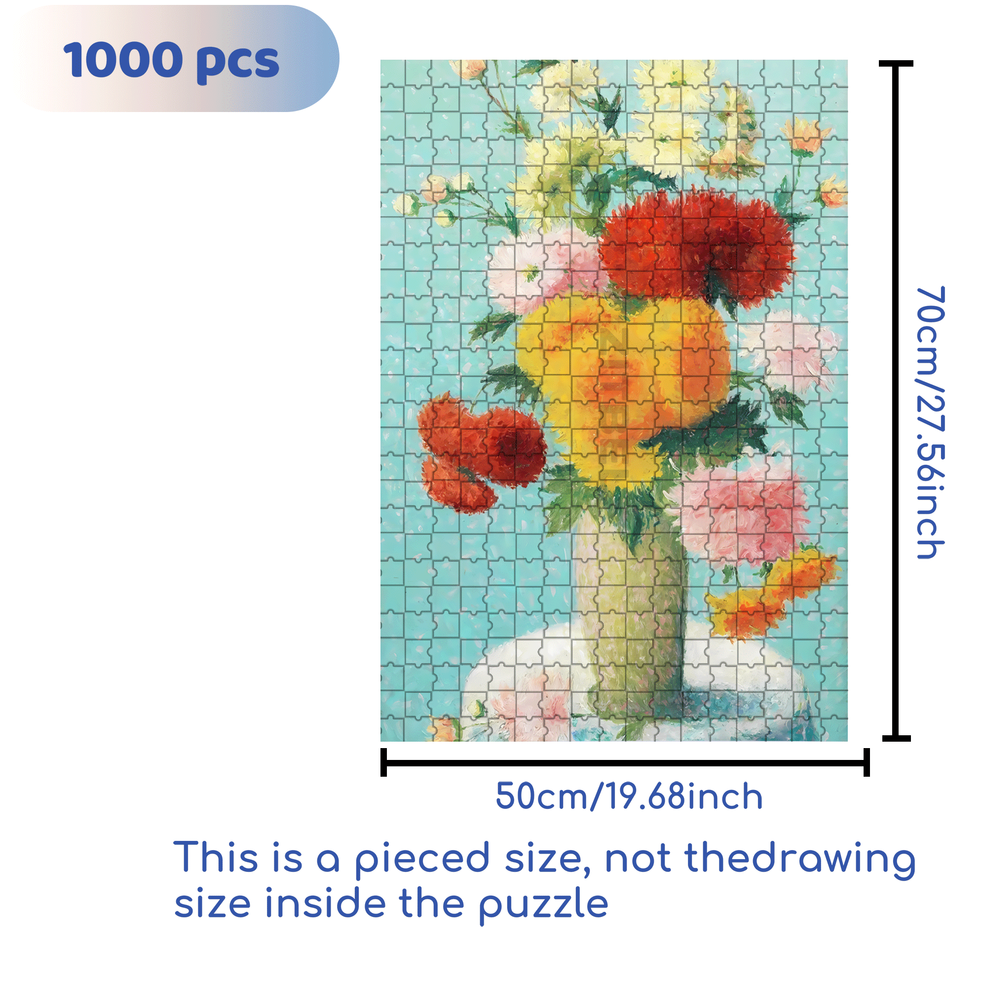 The Beauty Of Nature 6 500pcs/1000pcs Jigsaw Puzzle, Scratch-Resistant, Interactive Family Game & Brain-Boosting DIY Decor, Perfect for Halloween, Christmas & New Year Gifts, Family Puzzle Game