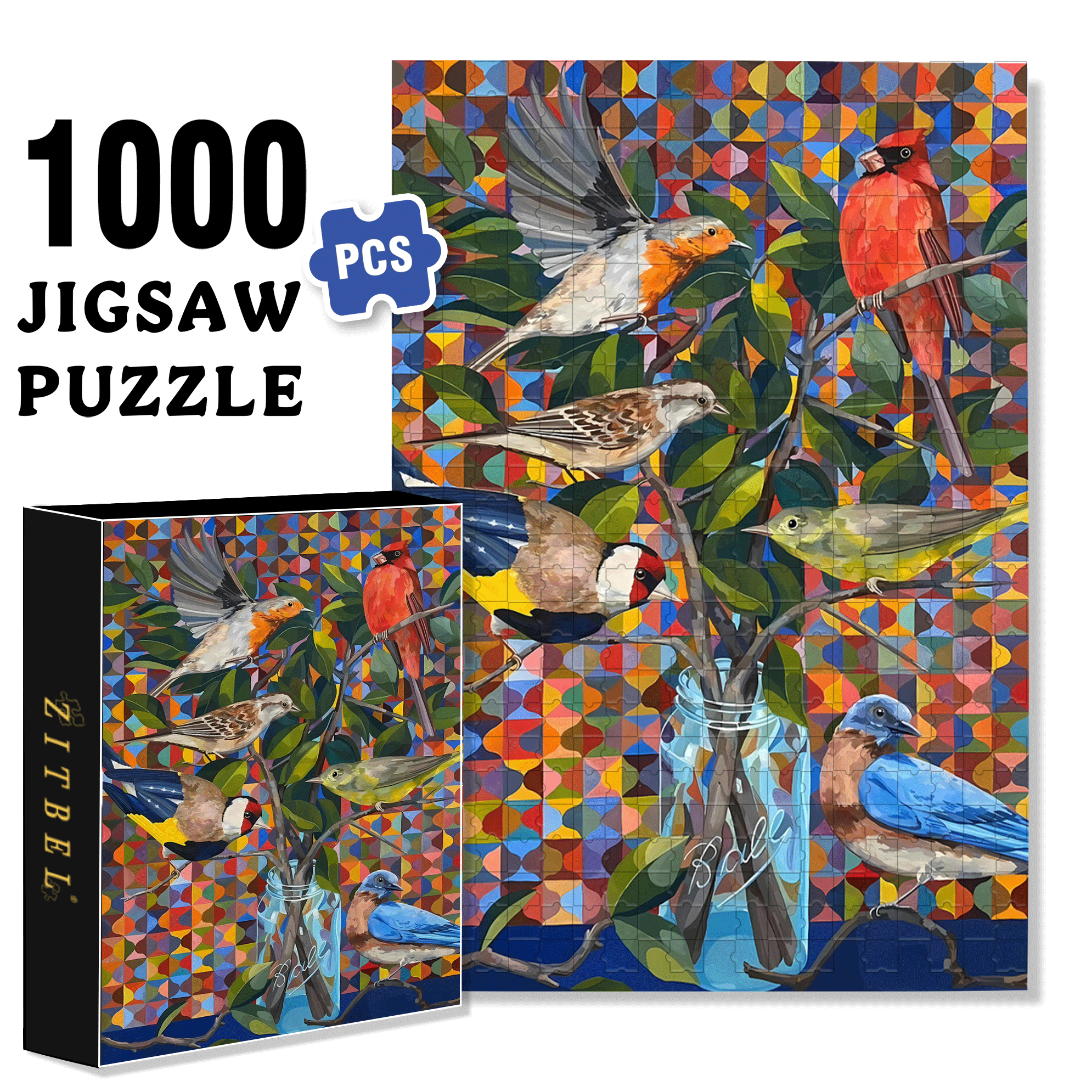 The Beauty Of Nature 8 500pcs/1000pcs Jigsaw Puzzle, Scratch-Resistant, Interactive Family Game & Brain-Boosting DIY Decor, Perfect for Halloween, Christmas & New Year Gifts, Family Puzzle Game
