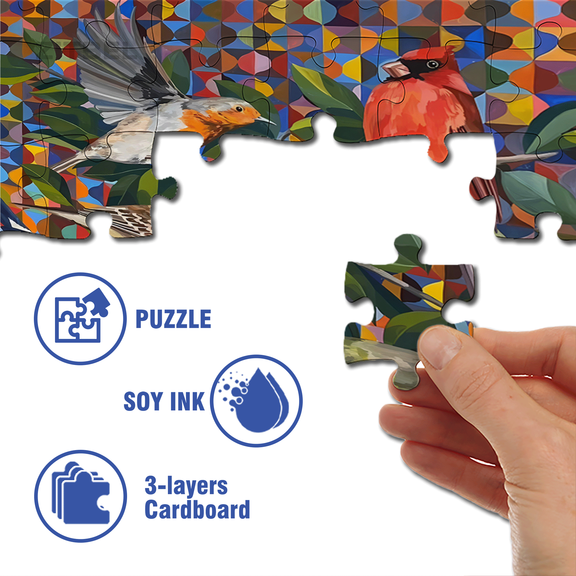 The Beauty Of Nature 8 500pcs/1000pcs Jigsaw Puzzle, Scratch-Resistant, Interactive Family Game & Brain-Boosting DIY Decor, Perfect for Halloween, Christmas & New Year Gifts, Family Puzzle Game